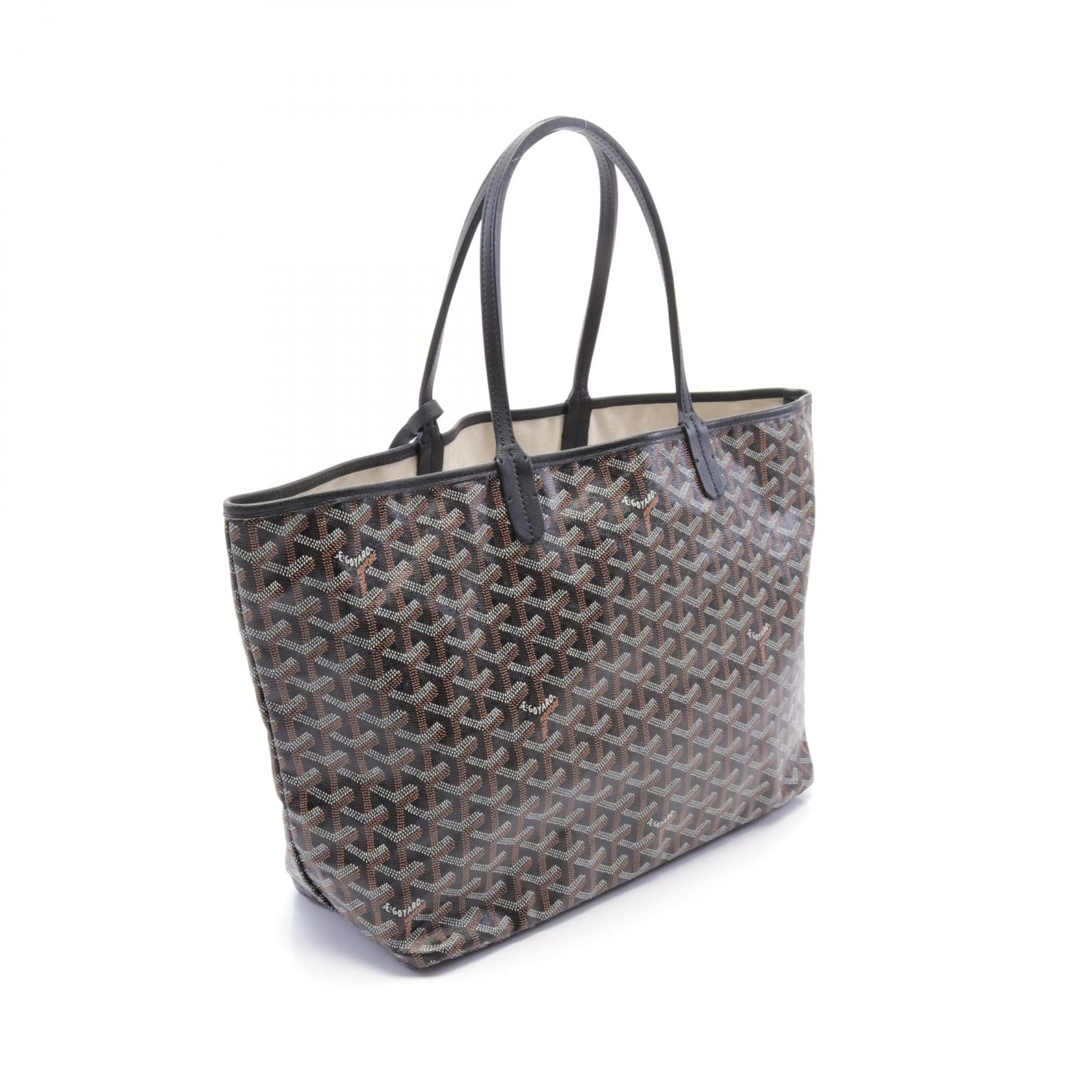 Goyard St. Louis PM Tote Bag PVC Canvas Leather