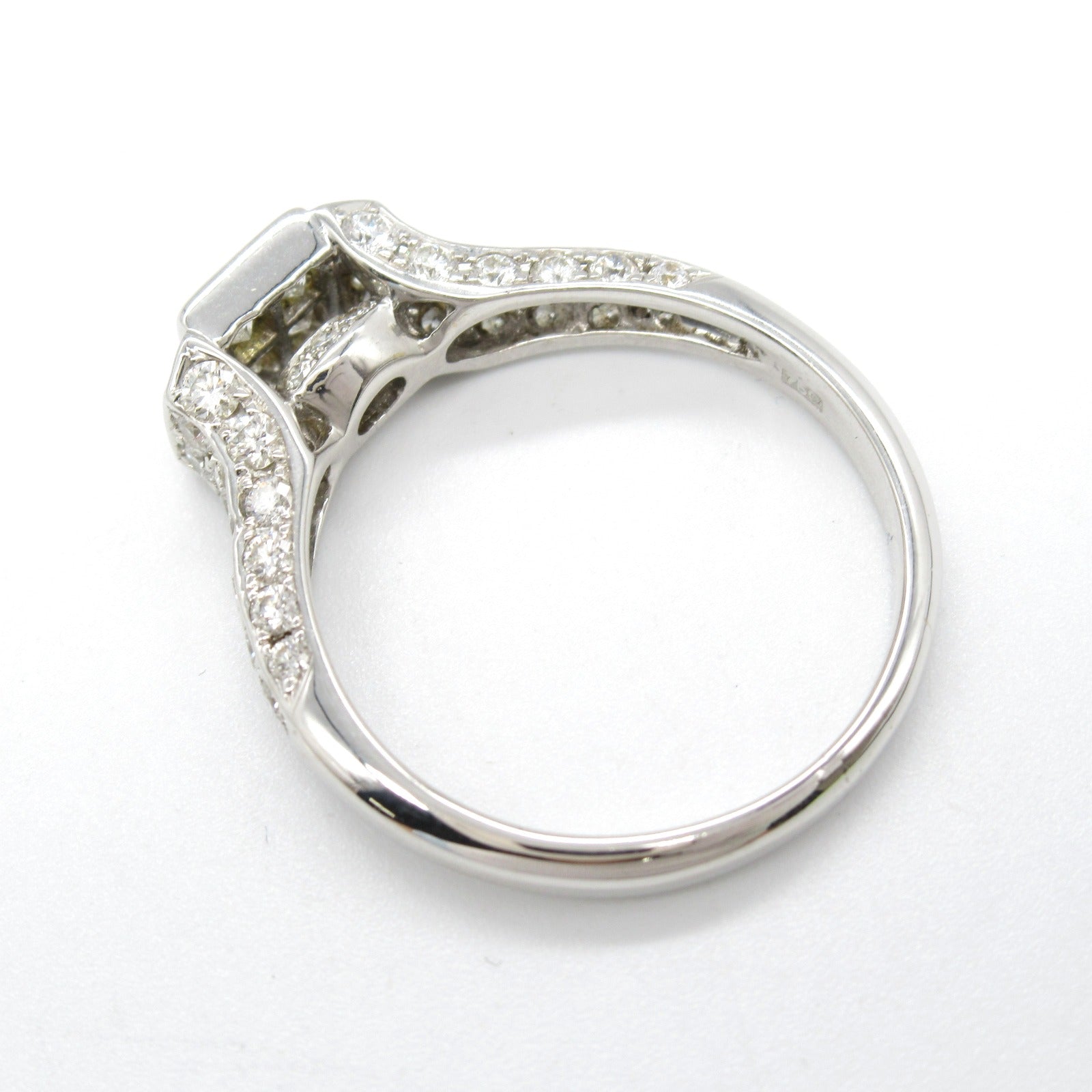 Diamond Ring K18WG White Gold Jewelry