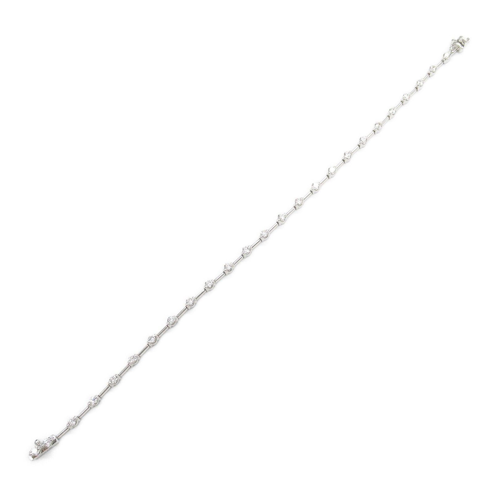 K18WG White Gold Diamond Bracelet