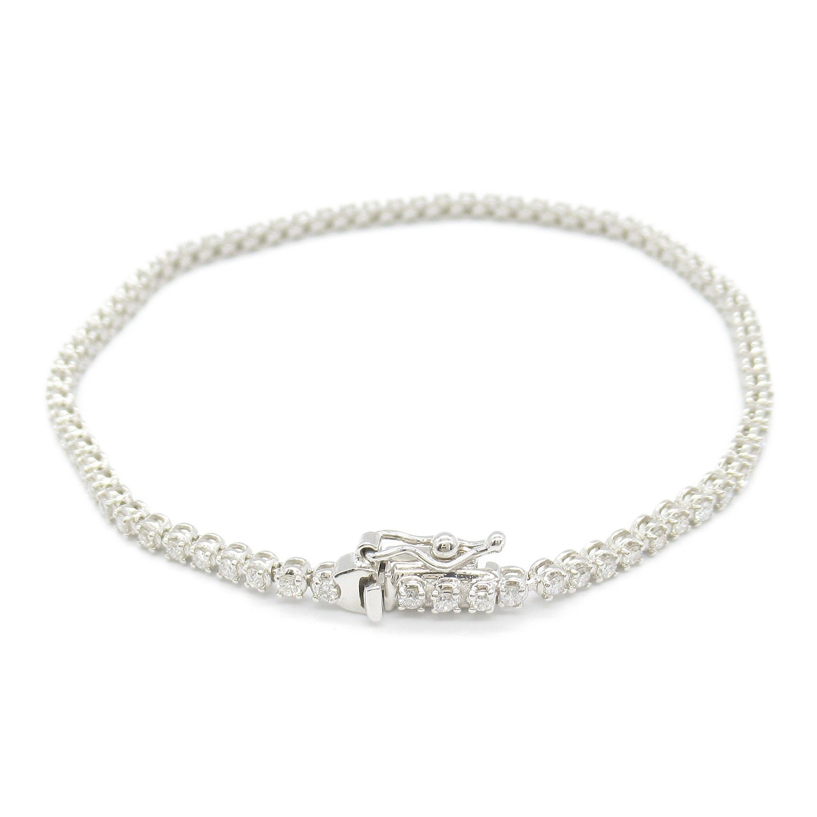 K18WG White Gold Diamond Bracelet