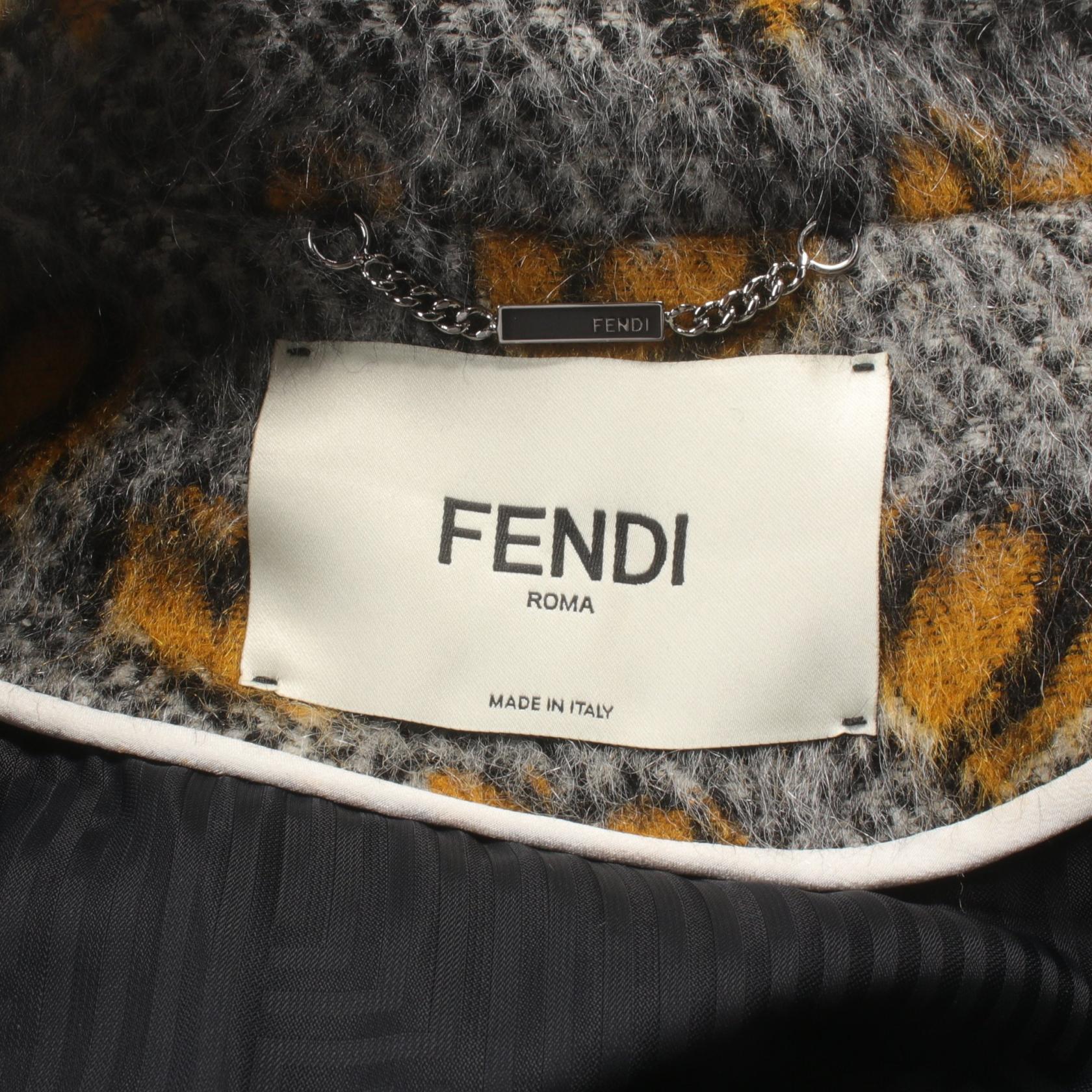 Fendi Wool Mohair Fox Fur Vest