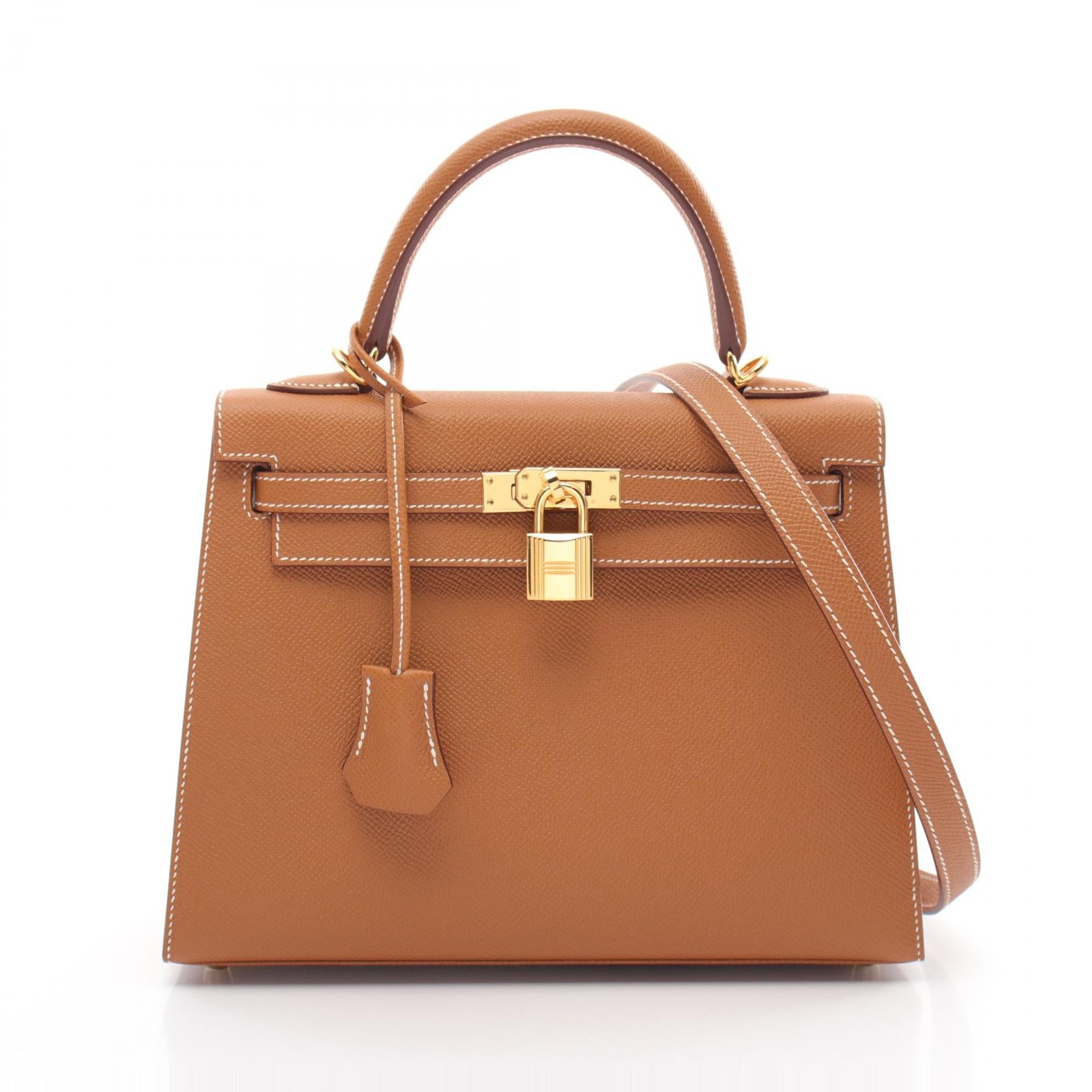 Hermes Kelly 25 Handbag Brown