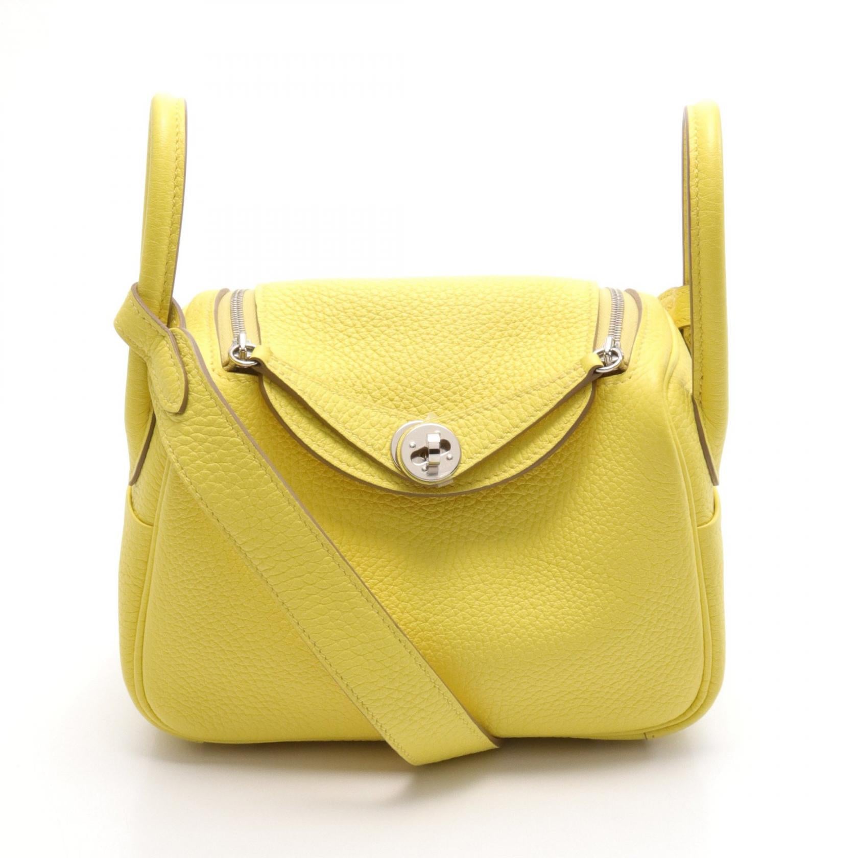 Hermes Lindy Mini Shoulder Bag Yellow