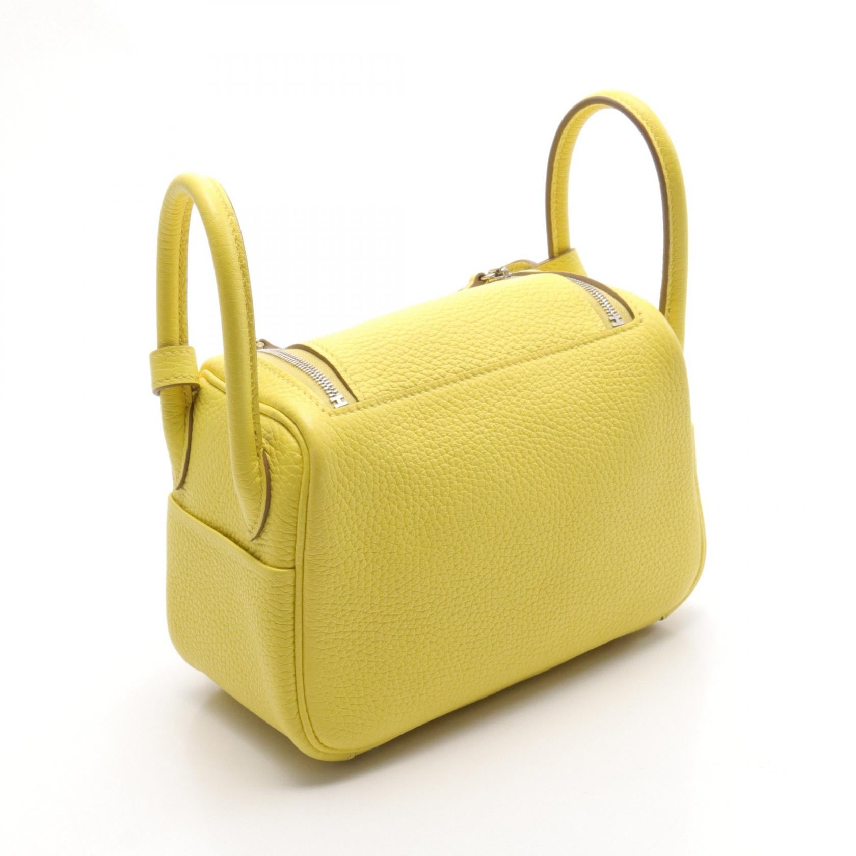 Hermes Lindy Mini Shoulder Bag Yellow