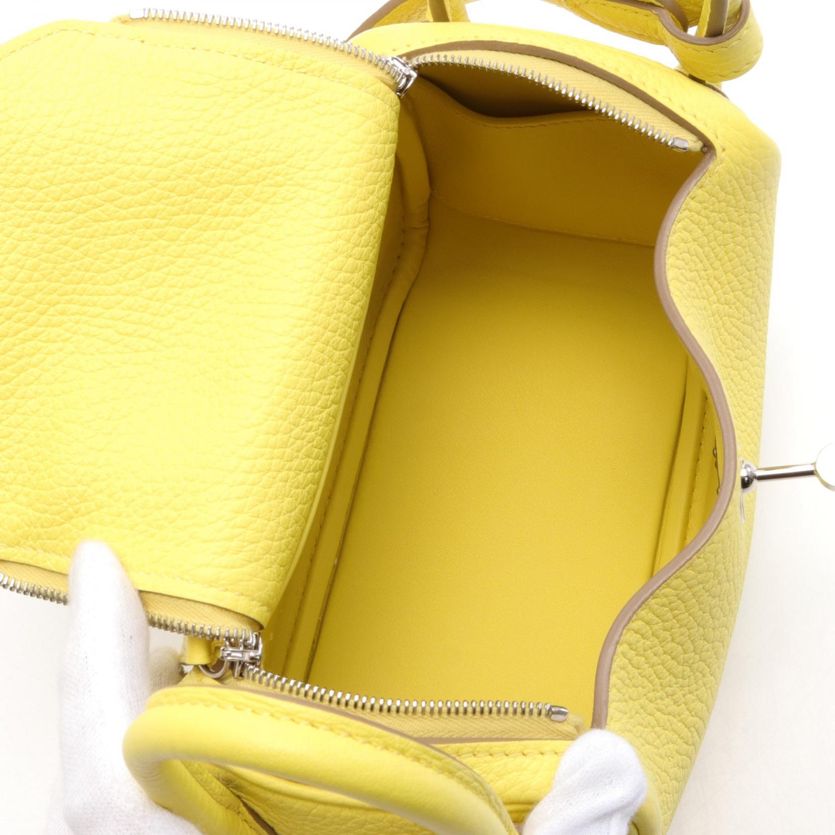 Hermes Lindy Mini Shoulder Bag Yellow