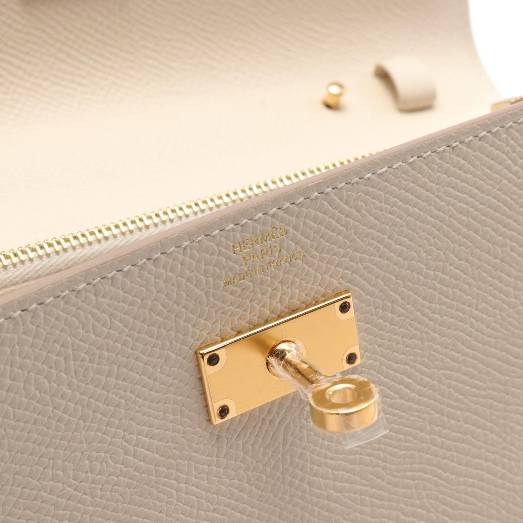 Hermes Kelly To Go Shoulder Bag Ivory