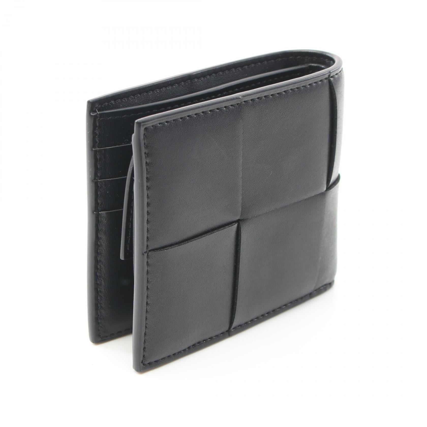 Bottega Veneta Leather Wallet Black