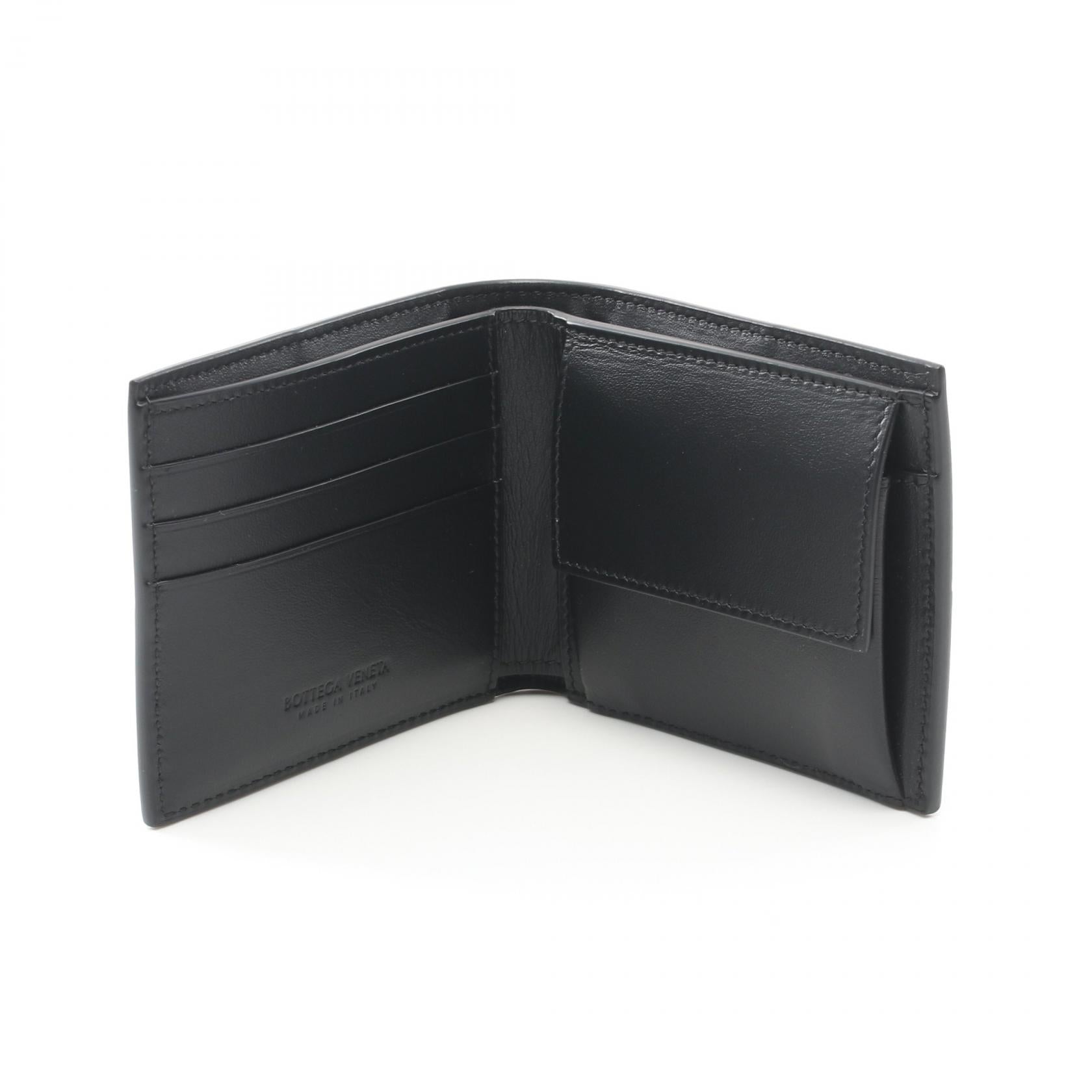 Bottega Veneta Leather Wallet Black