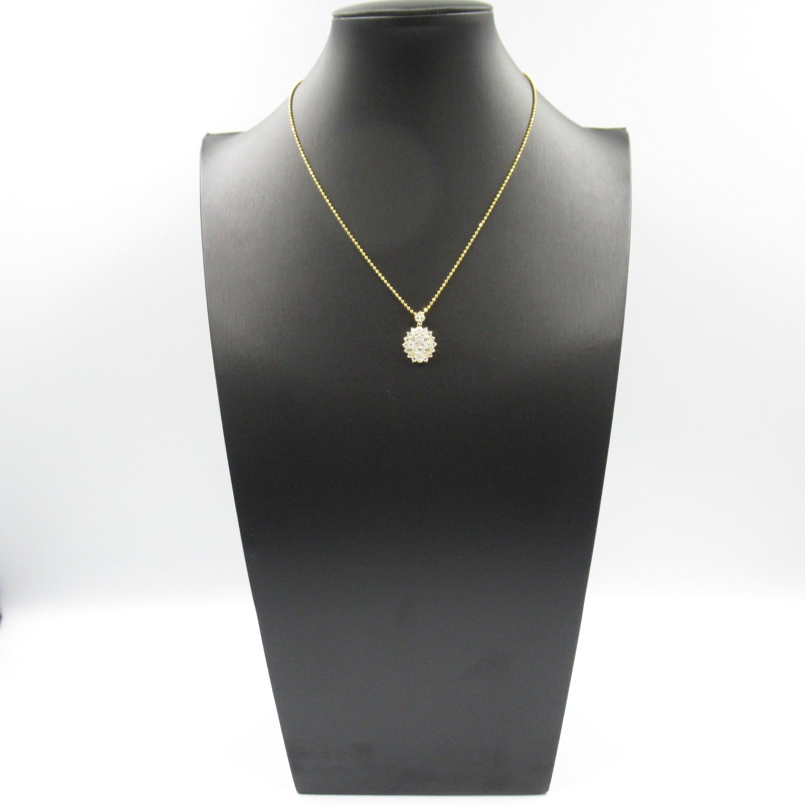 K18 Yellow Gold Diamond Necklace Jewelry