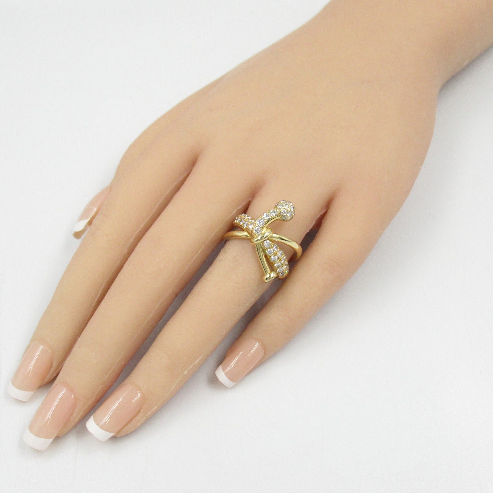 K18 Yellow Gold Diamond Ring Jewelry