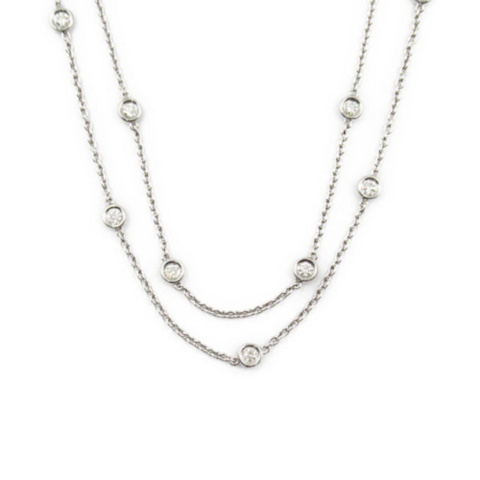 Platinum Diamond Necklace Jewelry