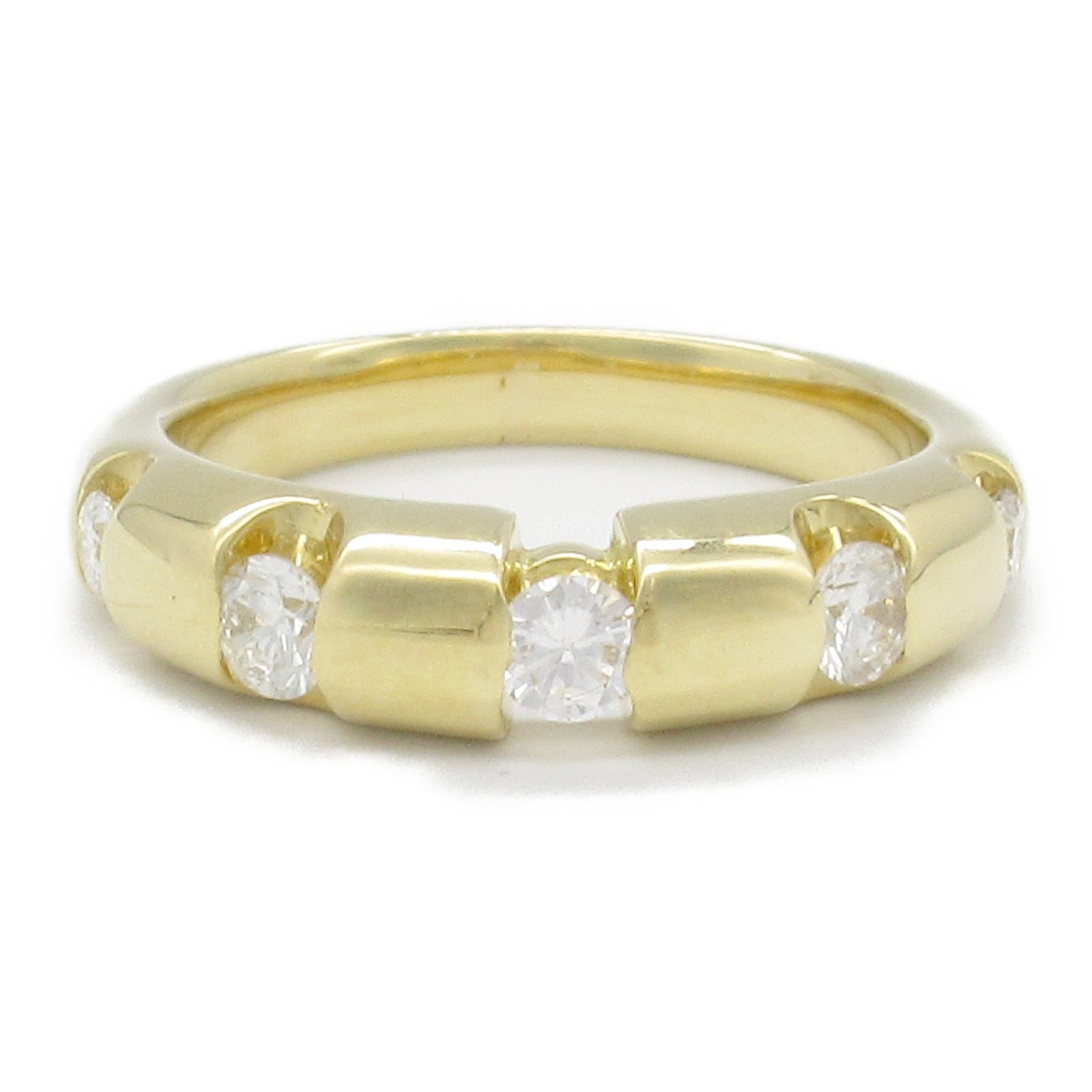 K18 Yellow Gold Diamond Ring Jewelry