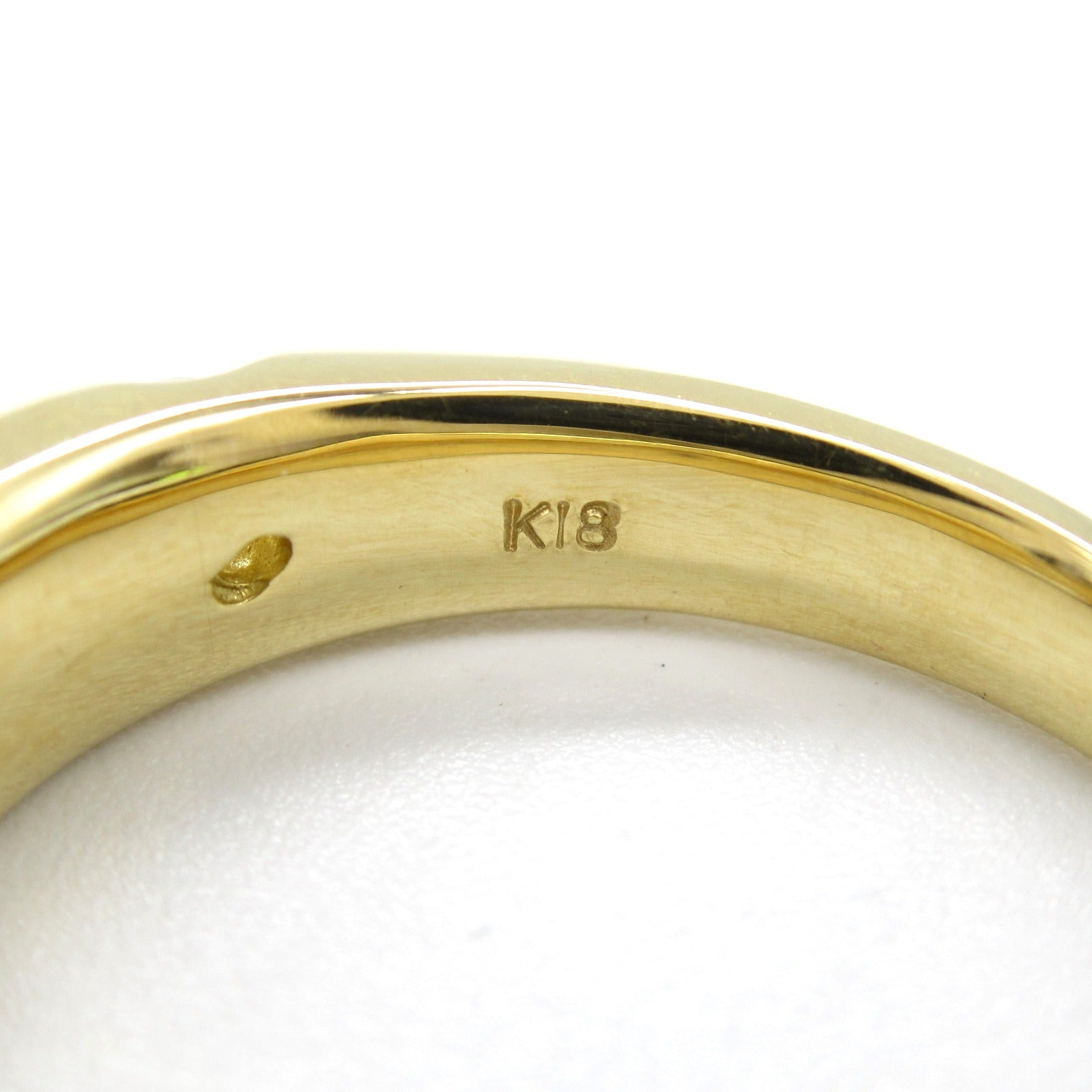 K18 Yellow Gold Diamond Ring Jewelry