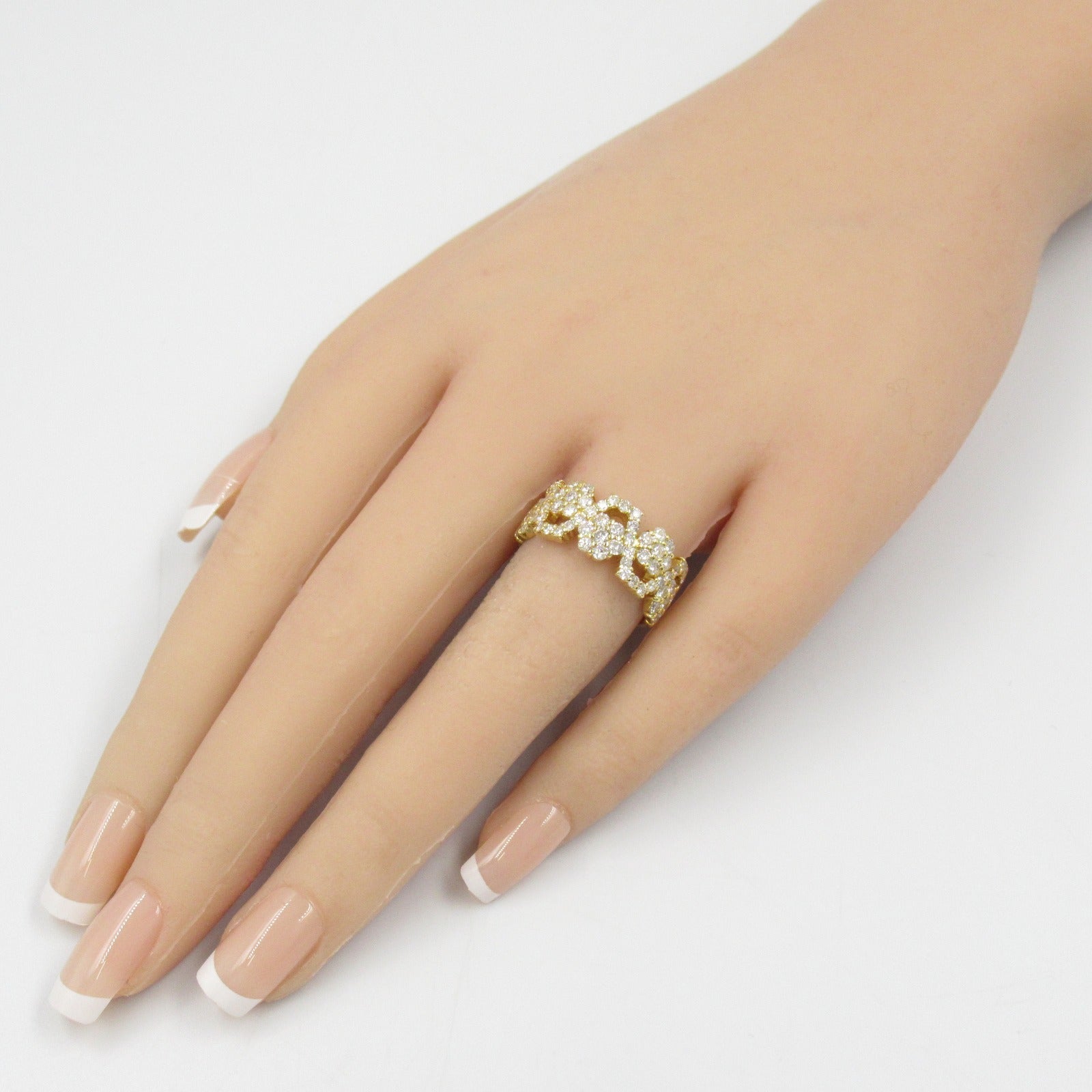 K18 Yellow Gold Diamond Ring Jewelry