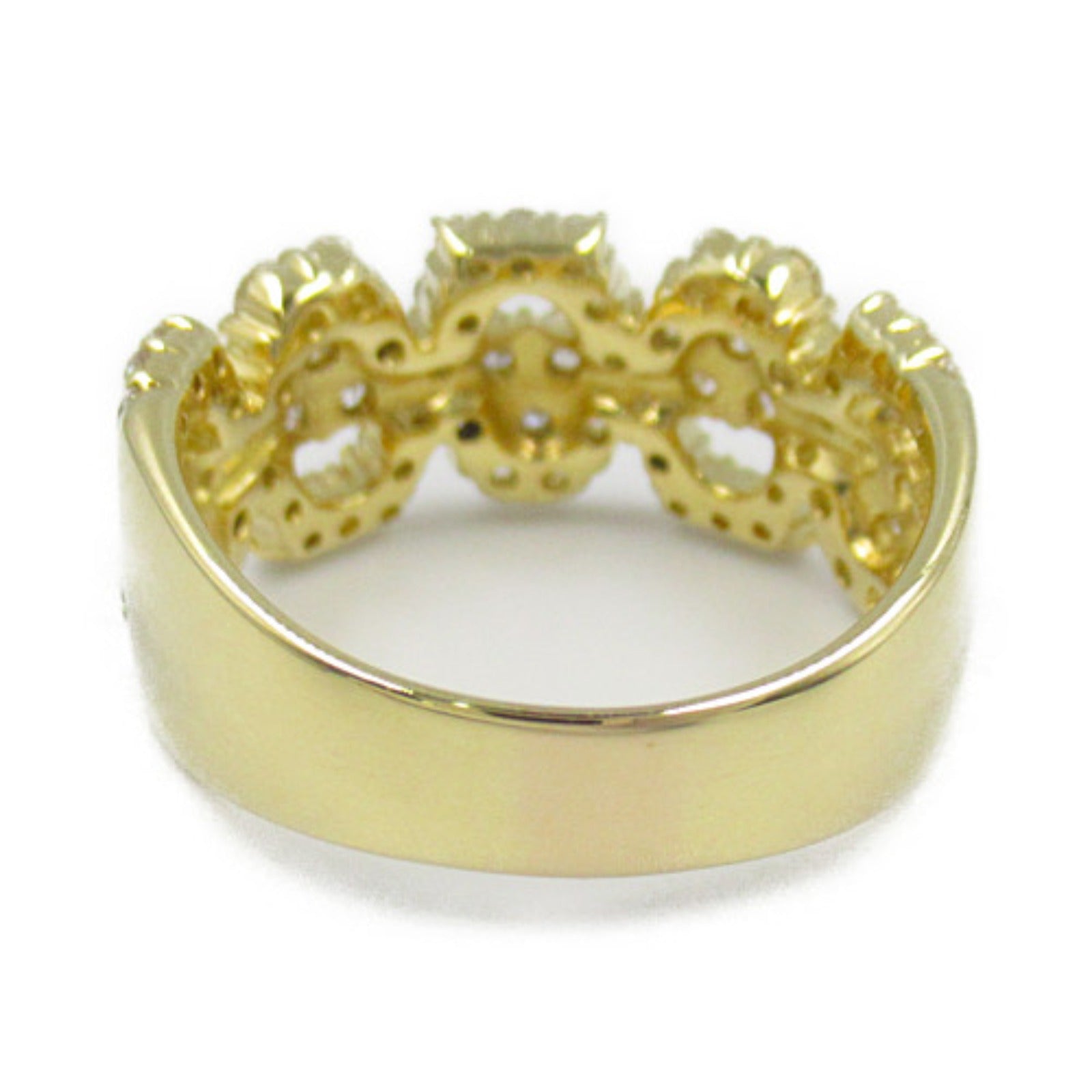 K18 Yellow Gold Diamond Ring Jewelry