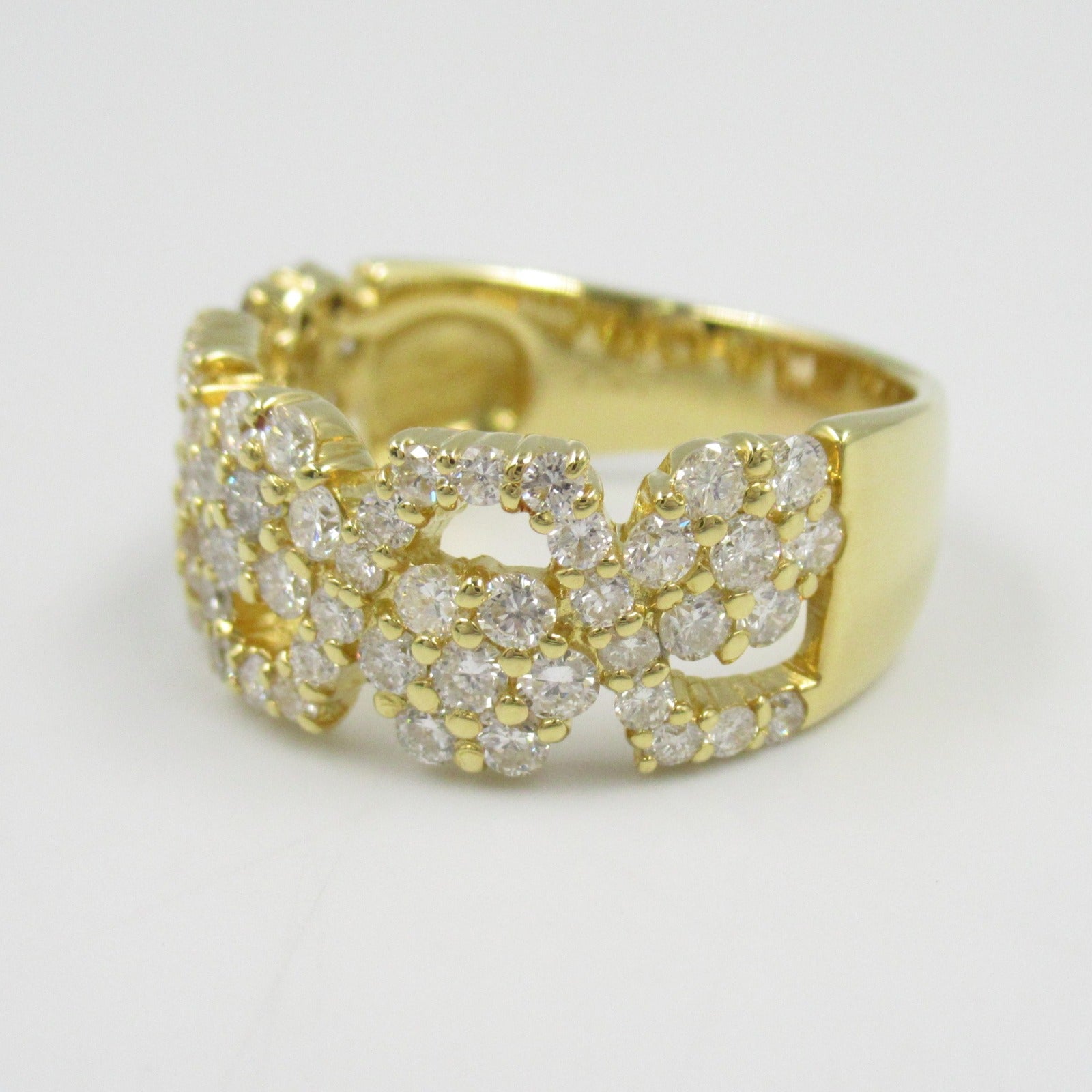 K18 Yellow Gold Diamond Ring Jewelry