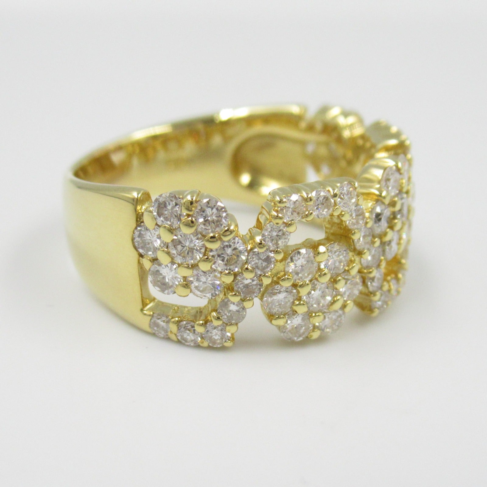 K18 Yellow Gold Diamond Ring Jewelry