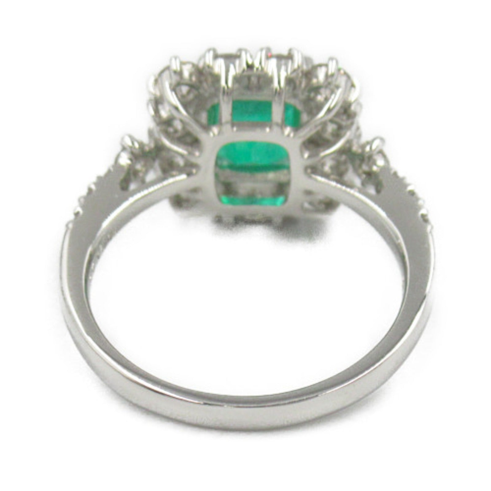 Emerald Diamond Ring Pt950 Platinum