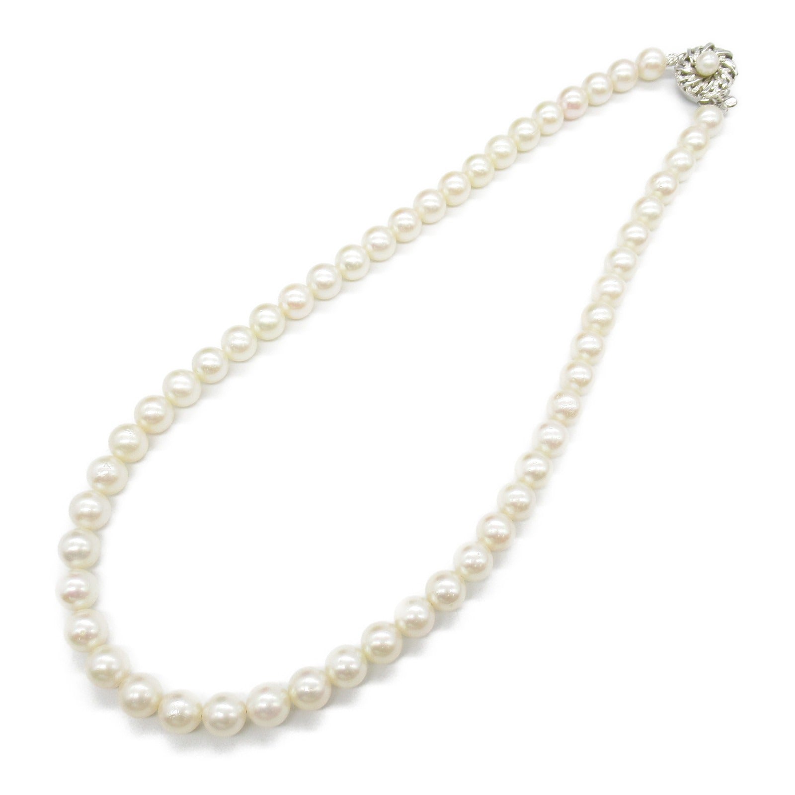 Jewelry Pearl Necklace Silver925 White