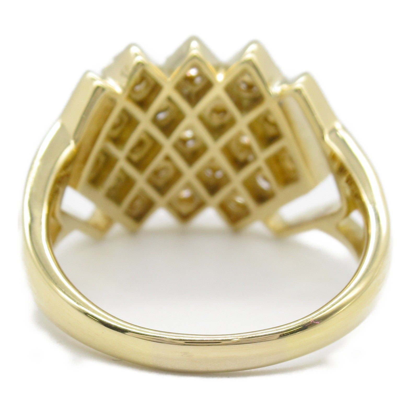 K18 Yellow Gold Diamond Ring Jewelry