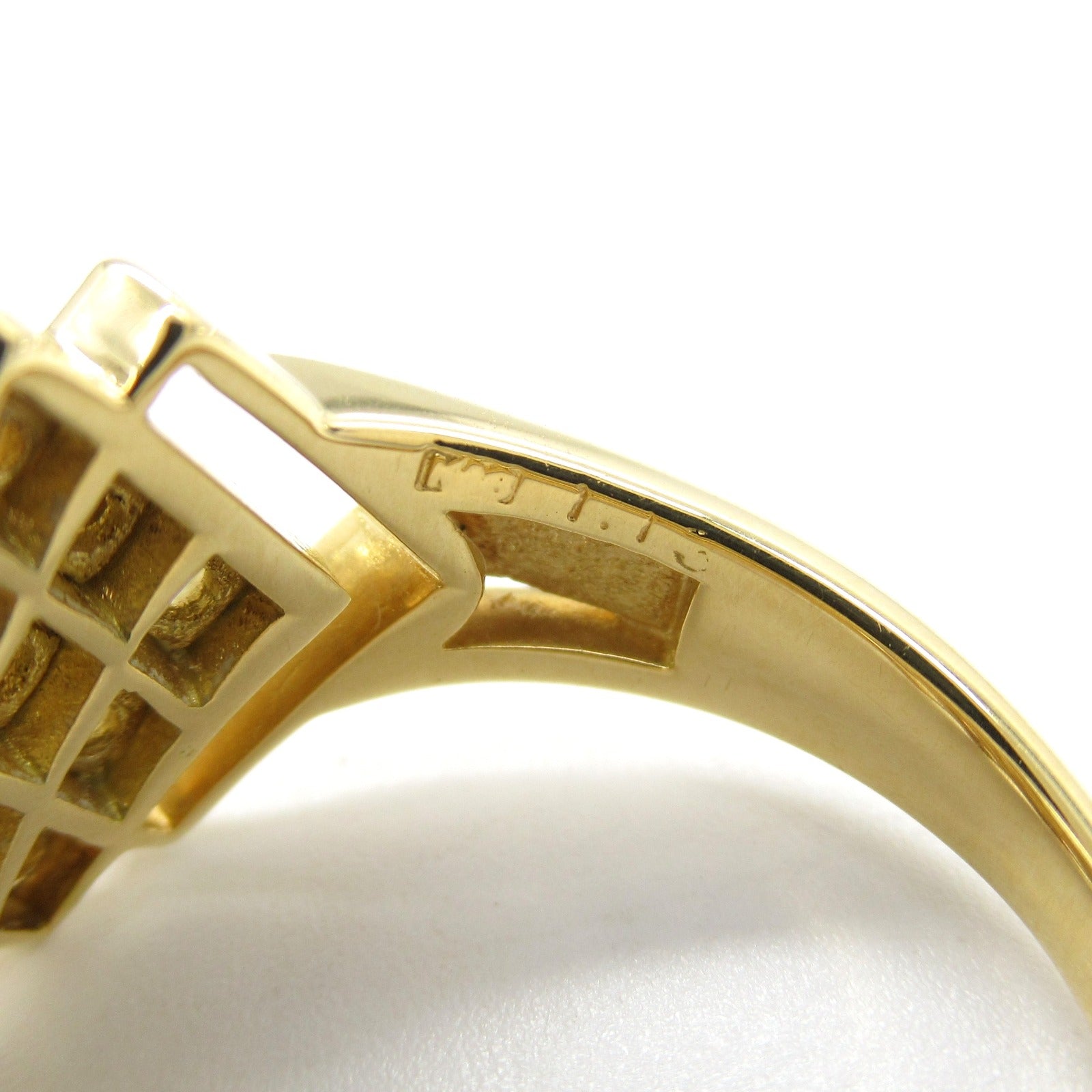 K18 Yellow Gold Diamond Ring Jewelry