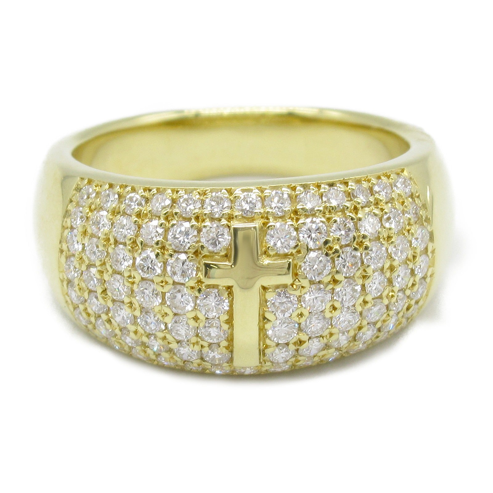 K18 Yellow Gold Diamond Ring Jewelry