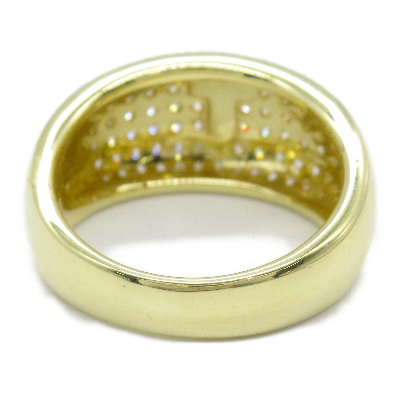 K18 Yellow Gold Diamond Ring Jewelry