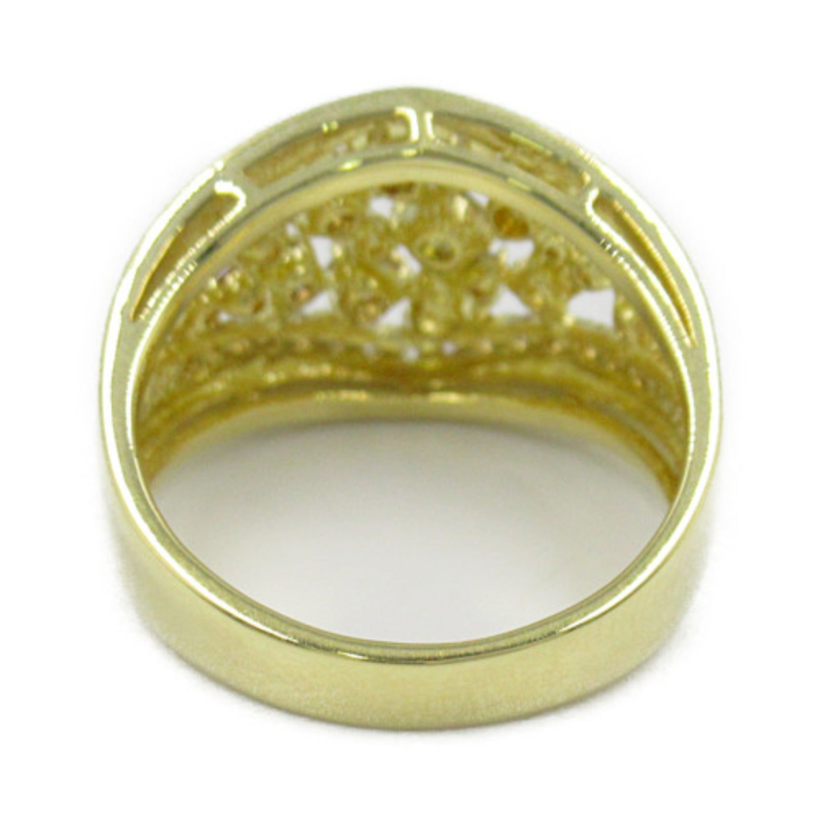 K18 Yellow Gold Diamond Ring Jewelry