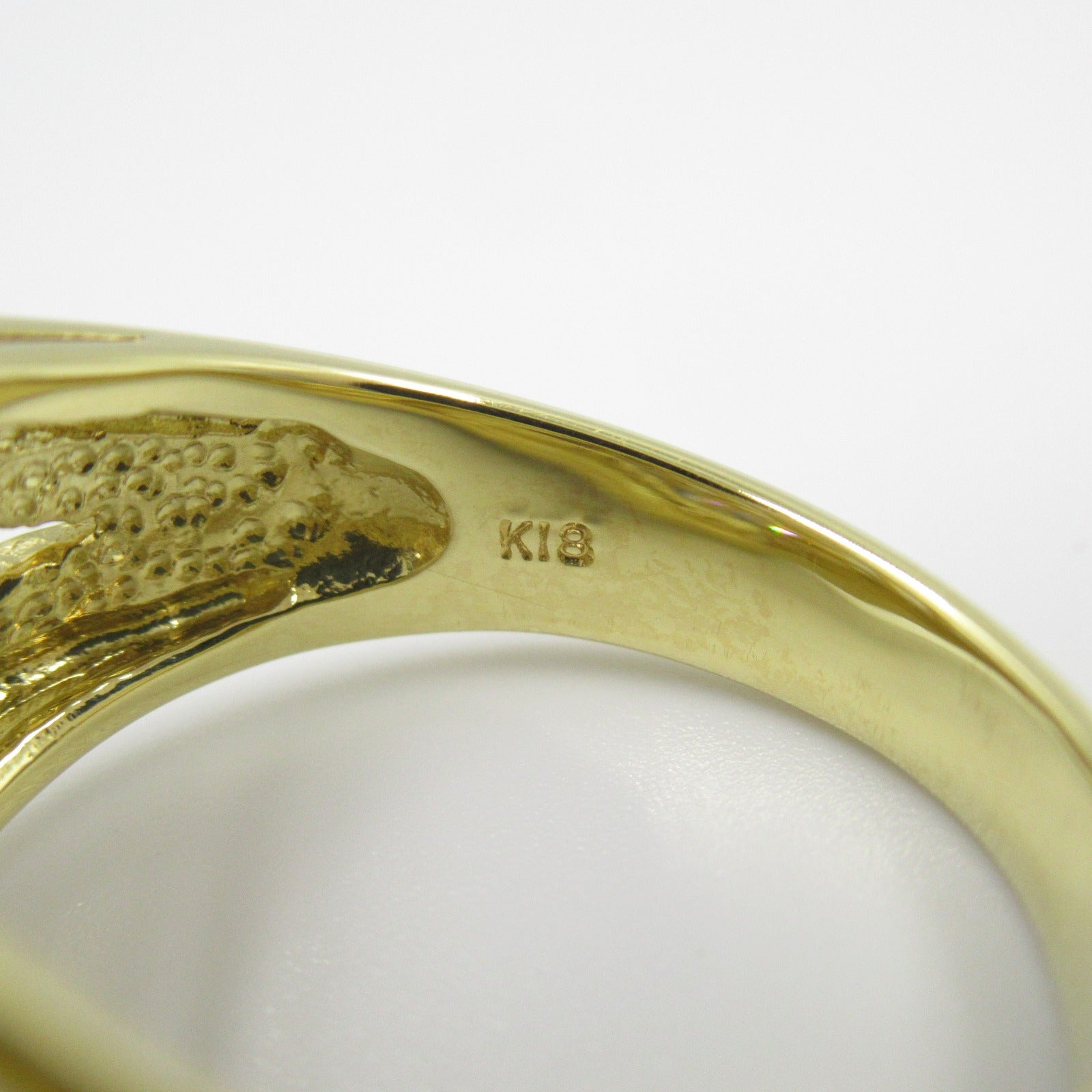 K18 Yellow Gold Diamond Ring Jewelry