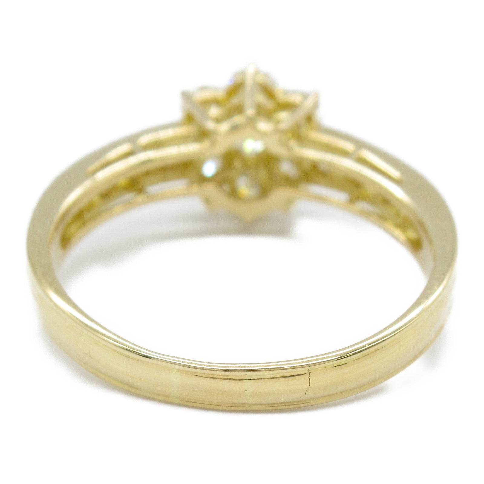 K18 Yellow Gold Diamond Ring Jewelry