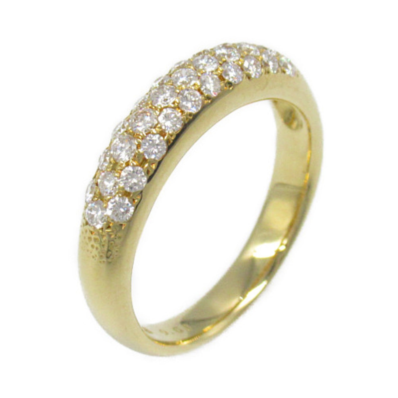 K18 Yellow Gold Diamond Ring Jewelry