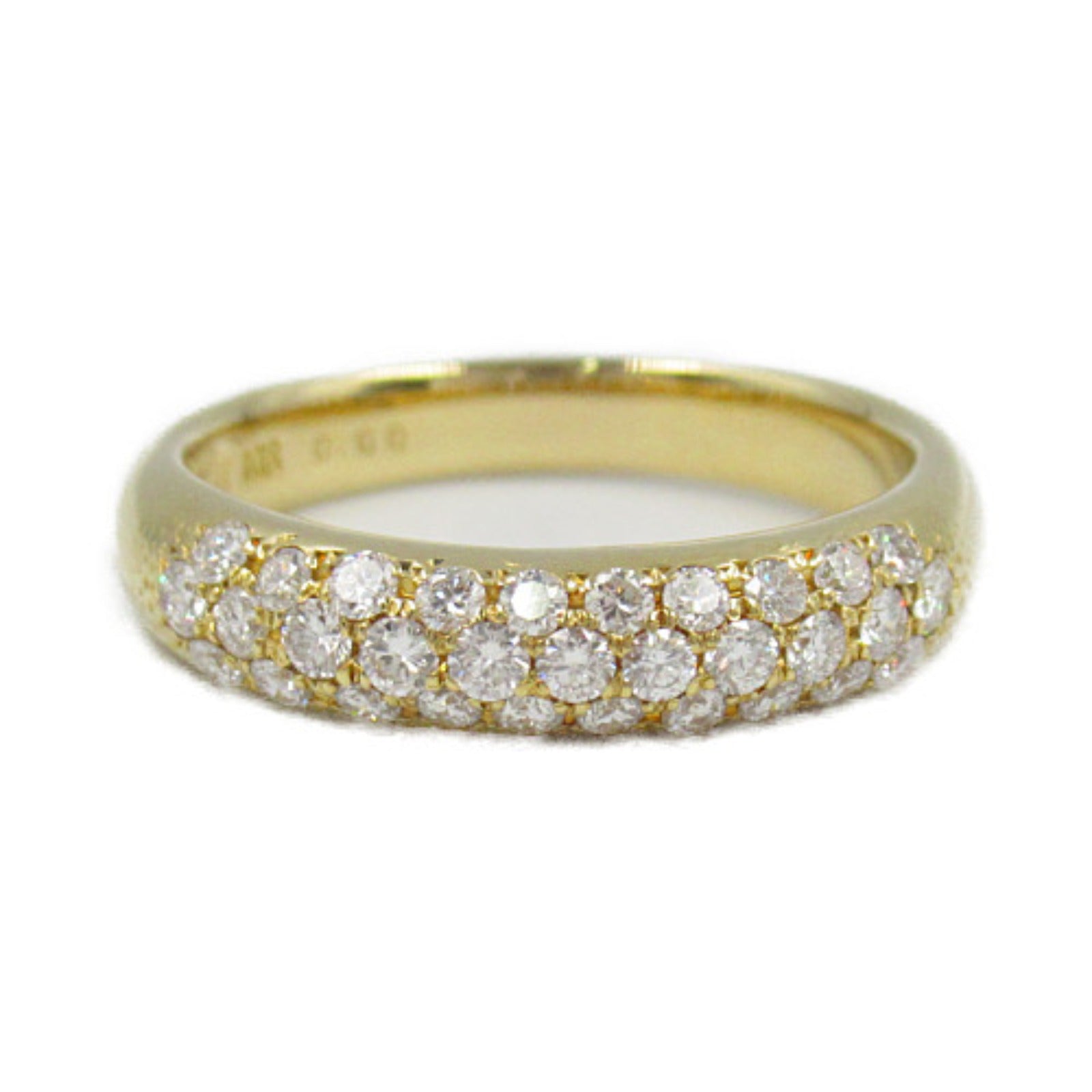 K18 Yellow Gold Diamond Ring Jewelry