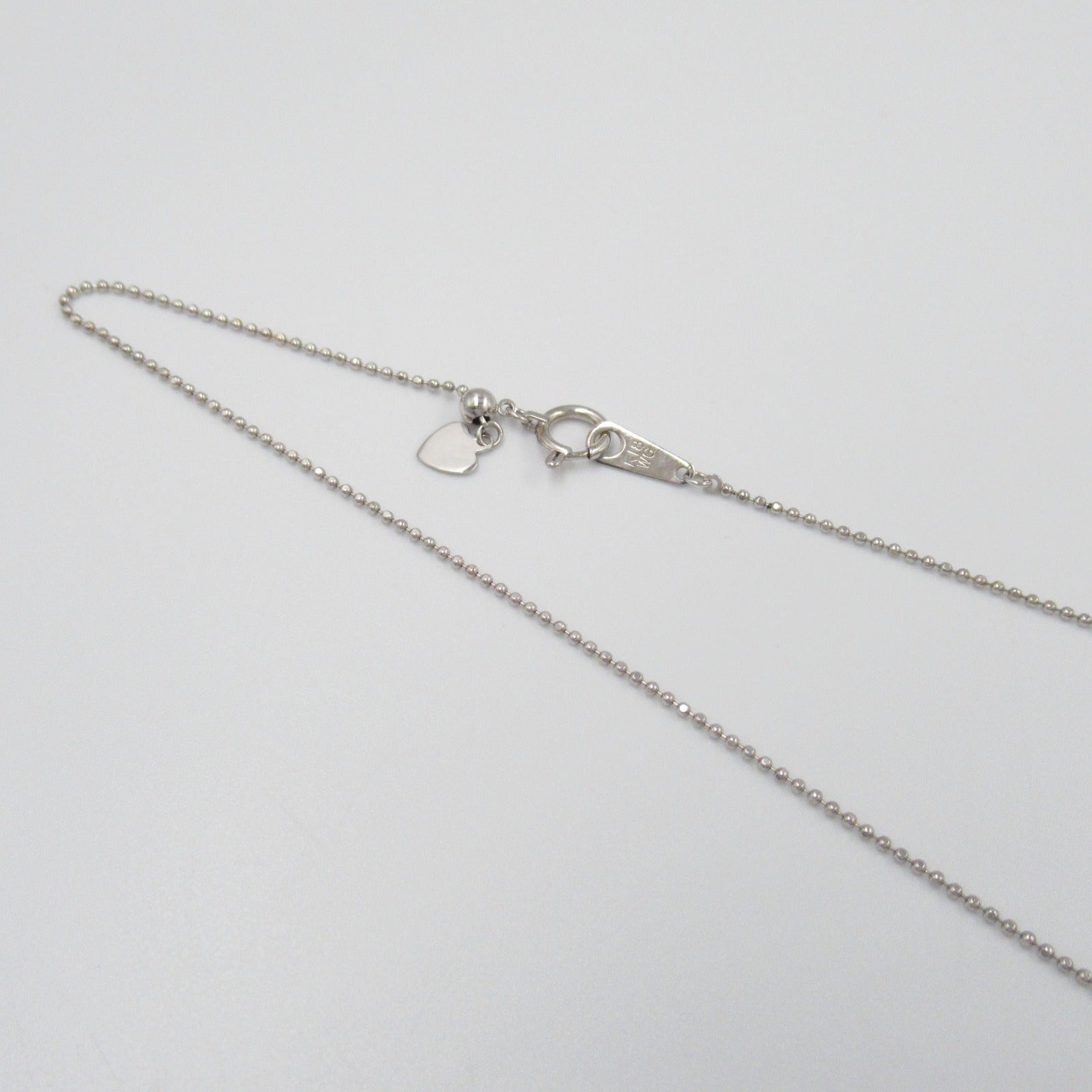 K18WG White Gold Diamond Necklace Jewelry