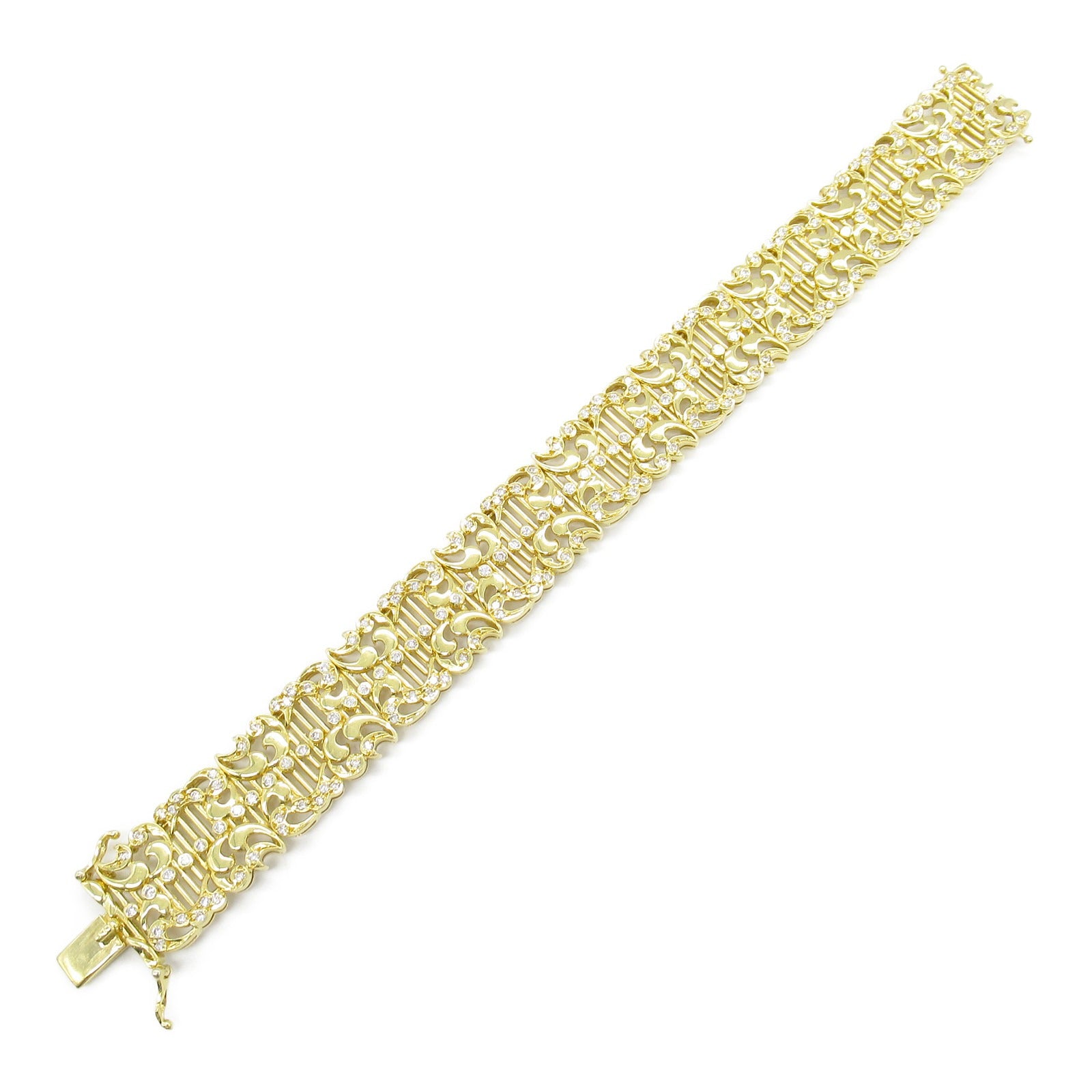 K18 Yellow Gold Diamond Bracelet Jewelry