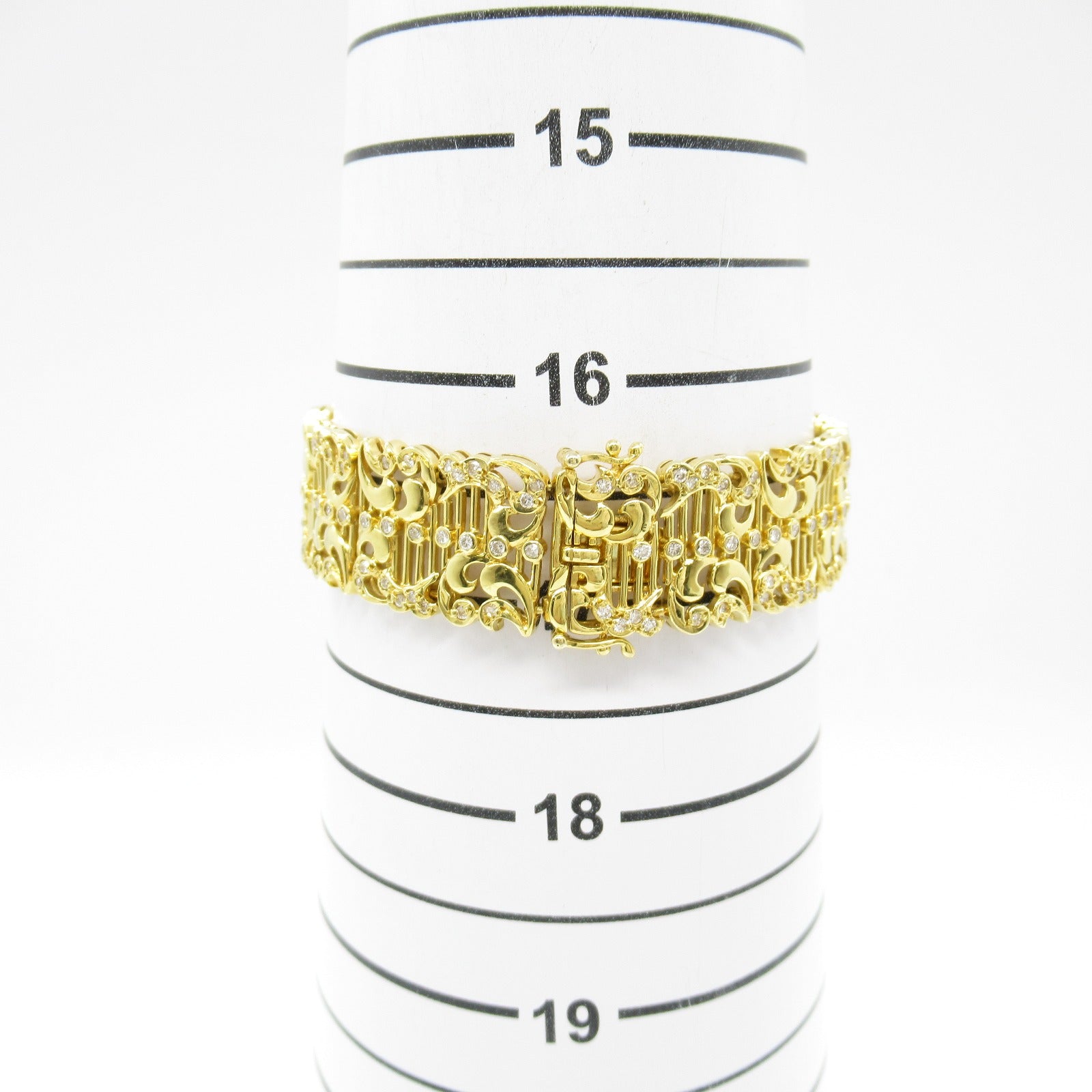 K18 Yellow Gold Diamond Bracelet Jewelry