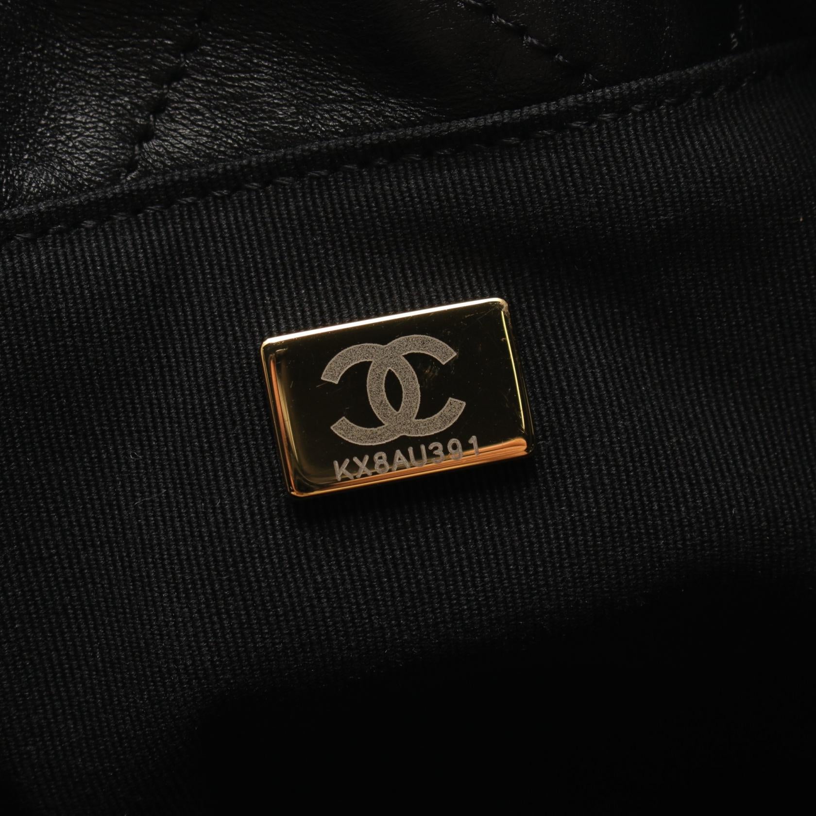 Chanel Leather Shoulder Bag Black