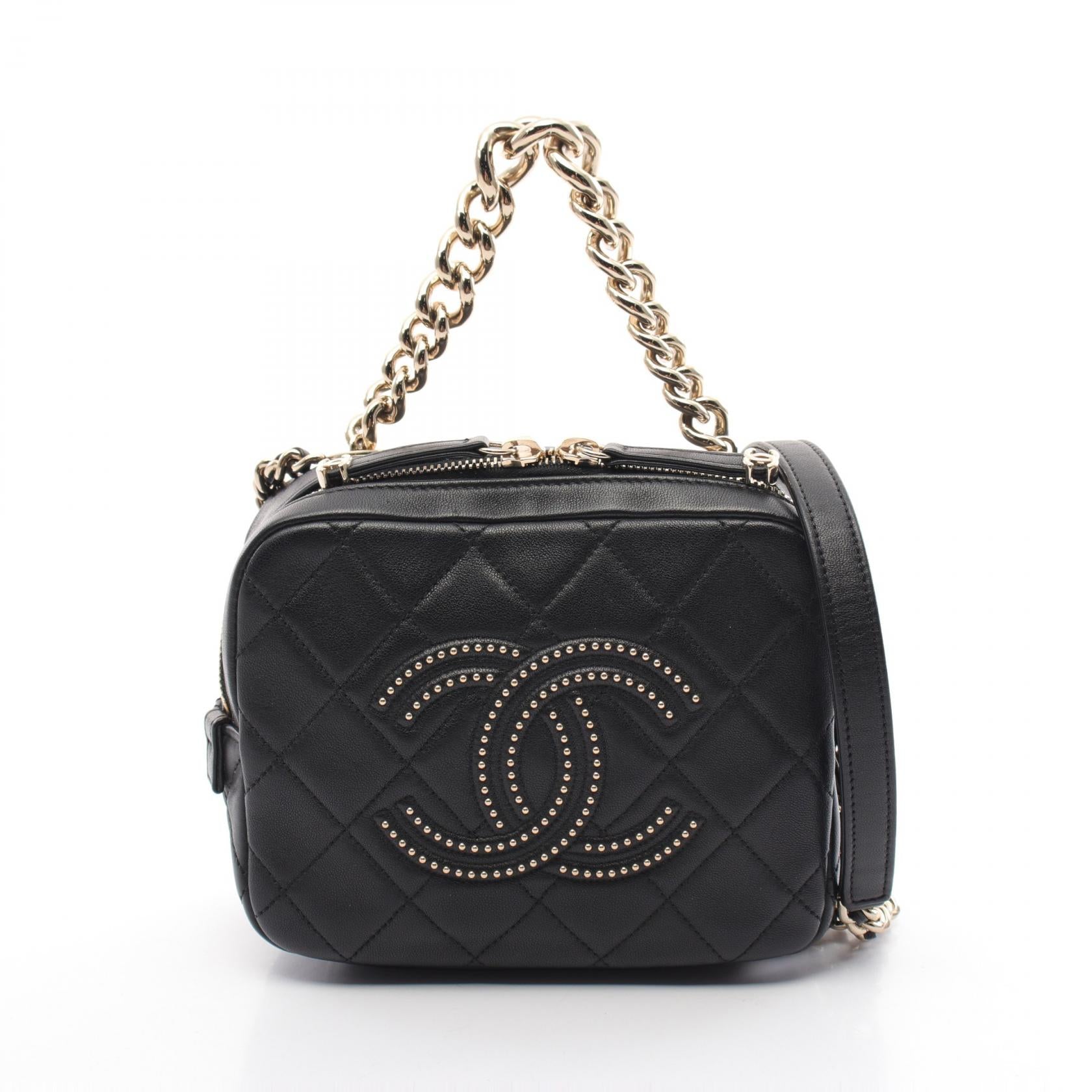 Chanel Matelasse Coco Mark Leather Shoulder Bag