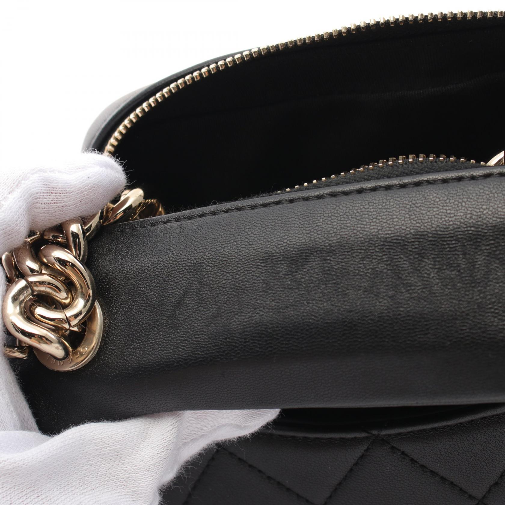 Chanel Matelasse Coco Mark Leather Shoulder Bag