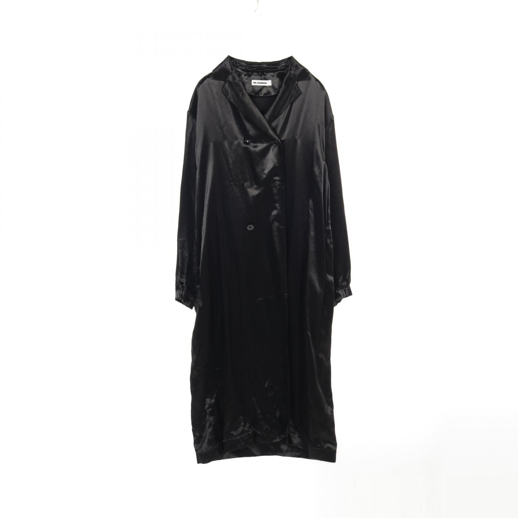 Jil Sander Rayon Cupro Outerwear Black