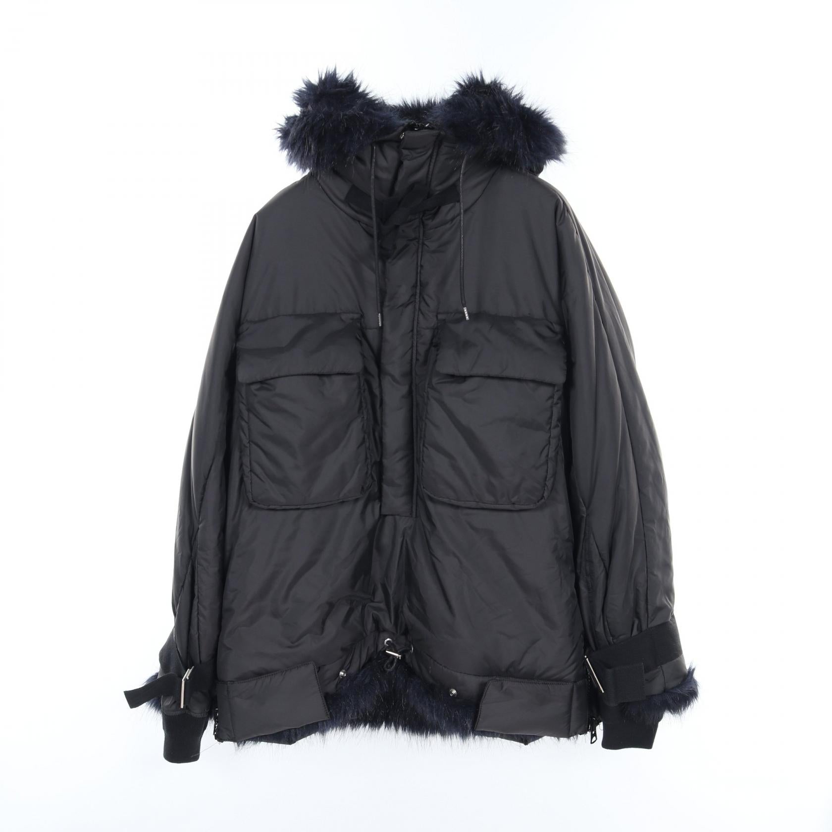 Sacai Men's Polyester Outerwear Black