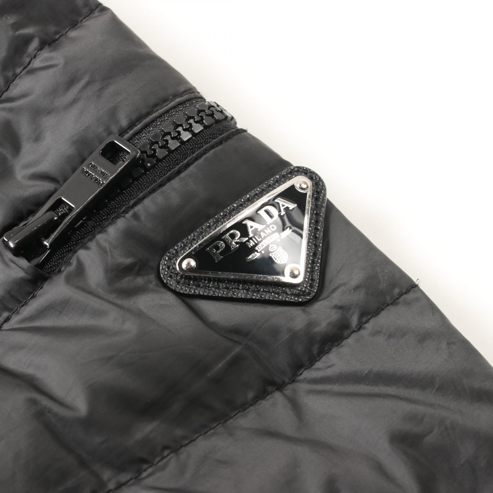 Prada Polyester Down Jacket Black SGN957