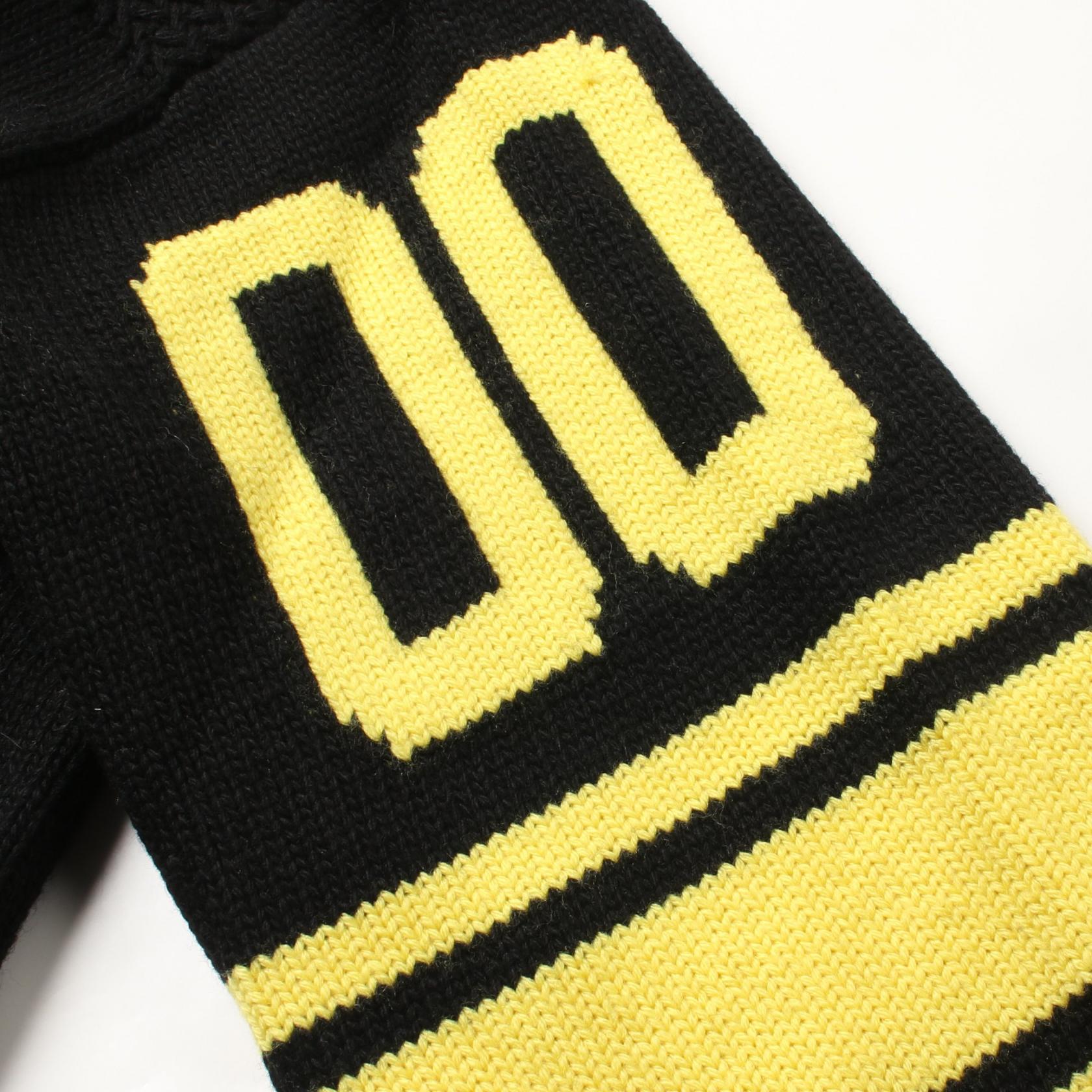 Louis Vuitton Wool Intarsia Football Knit Top