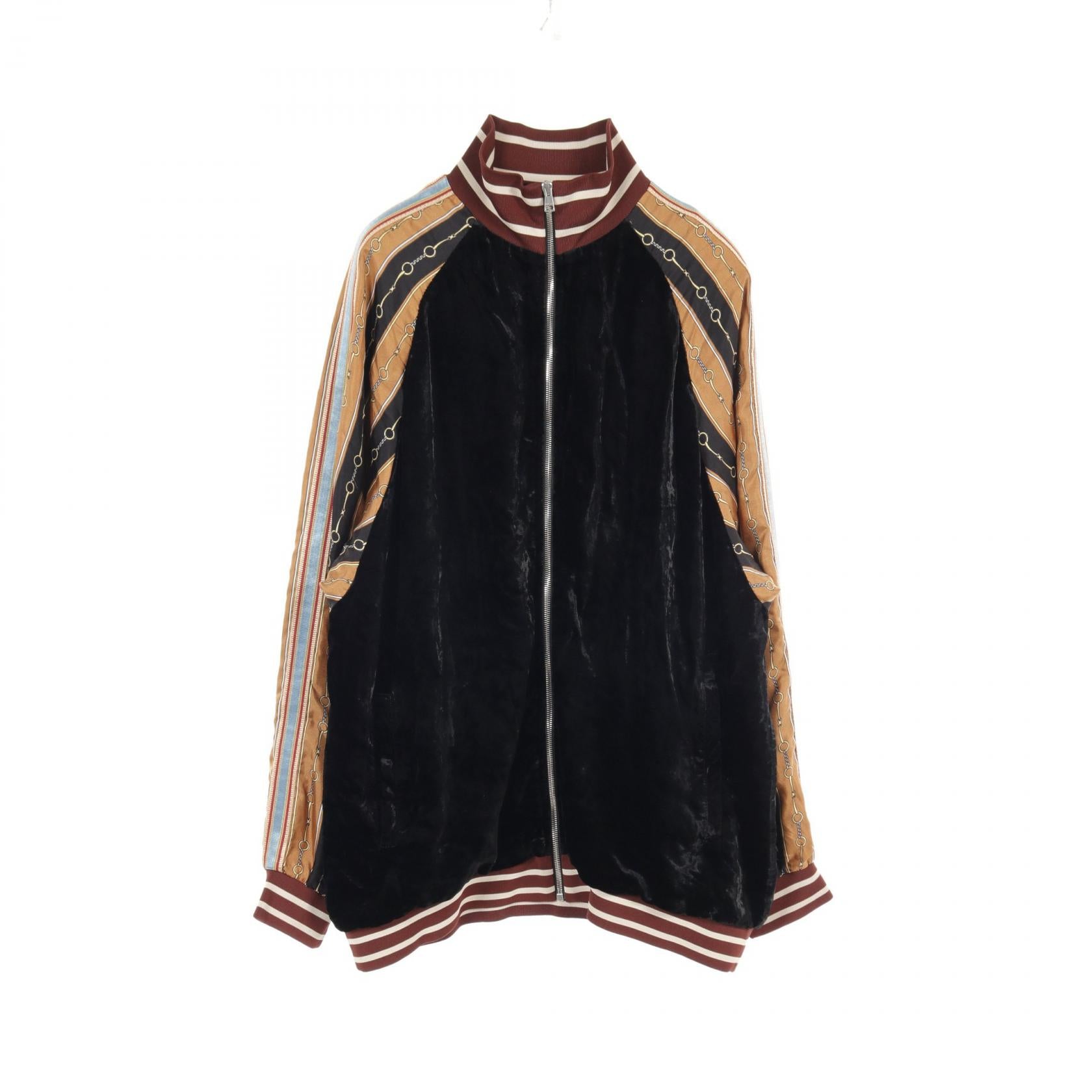 Gucci Silk Rayon Velour Jacket Black