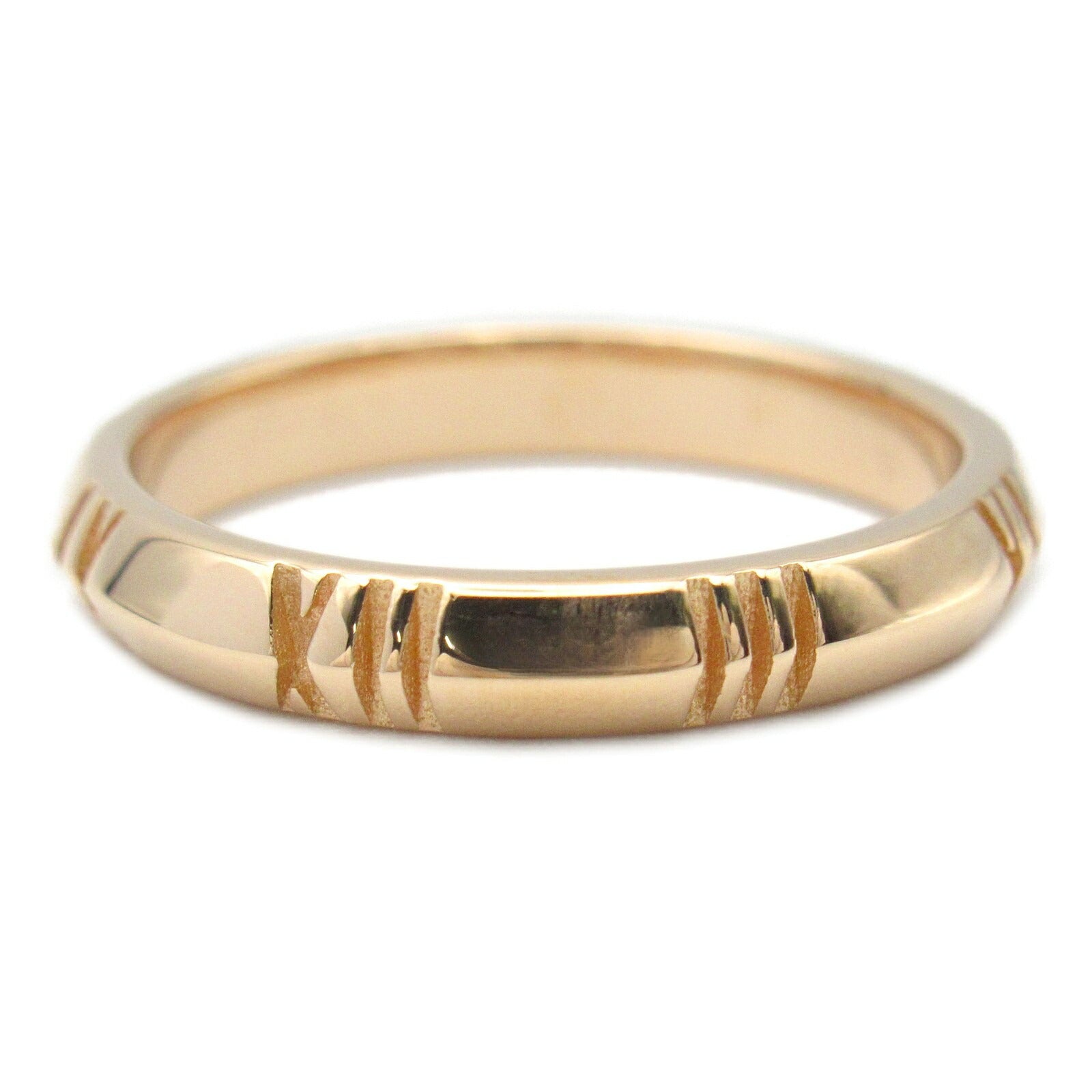 Tiffany & Co Atlas X Narrow Ring K18PG Pink Gold