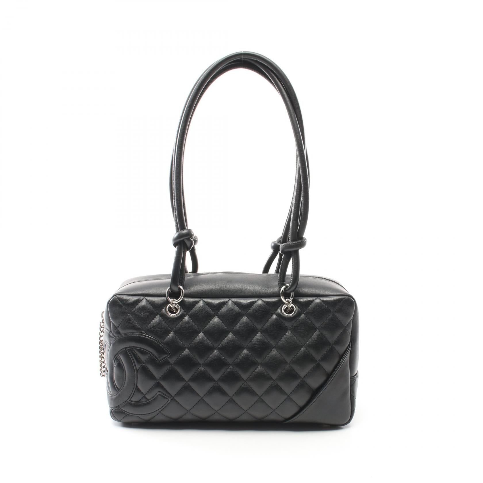 Chanel Cambon Line Leather Bowling Shoulder Bag