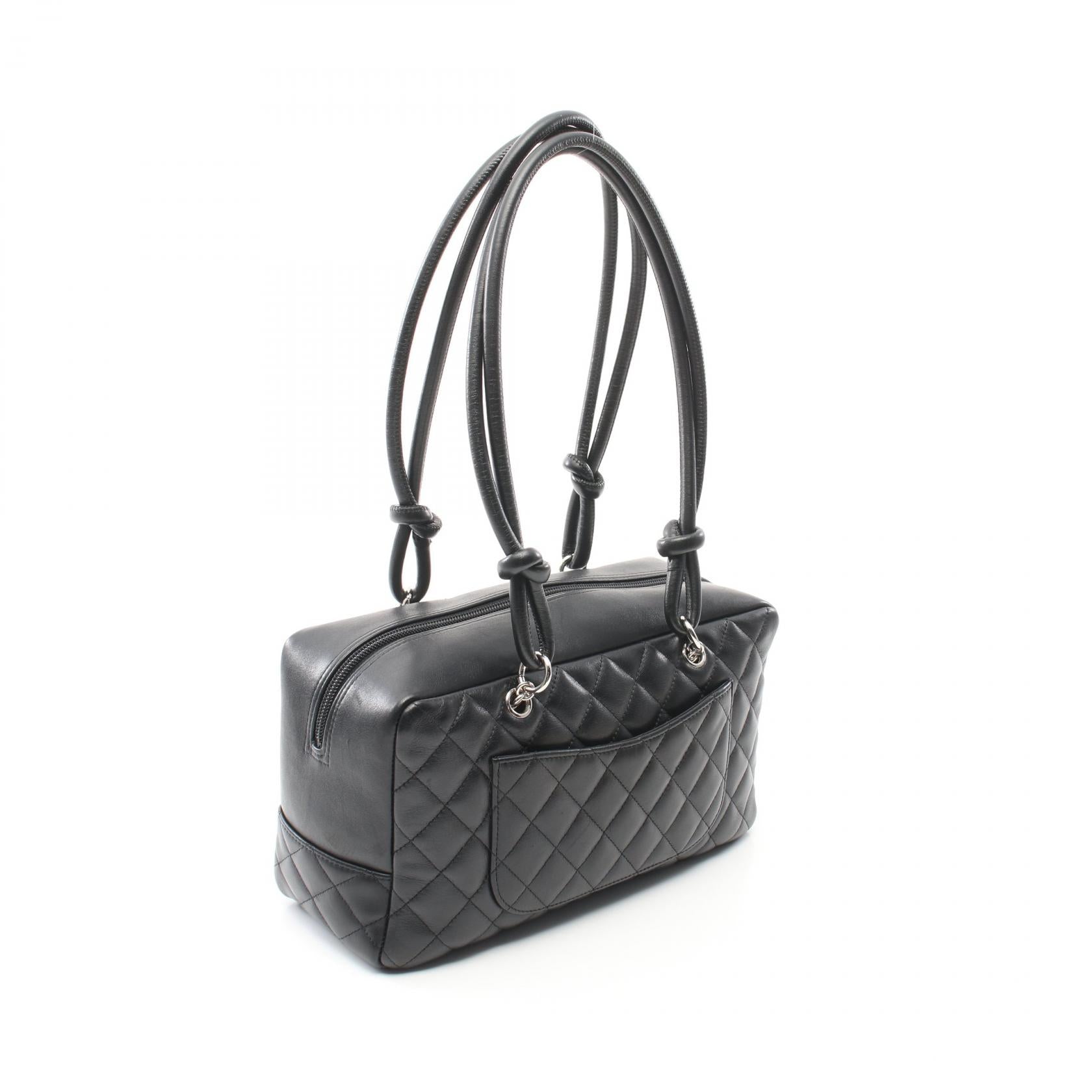 Chanel Cambon Line Leather Bowling Shoulder Bag