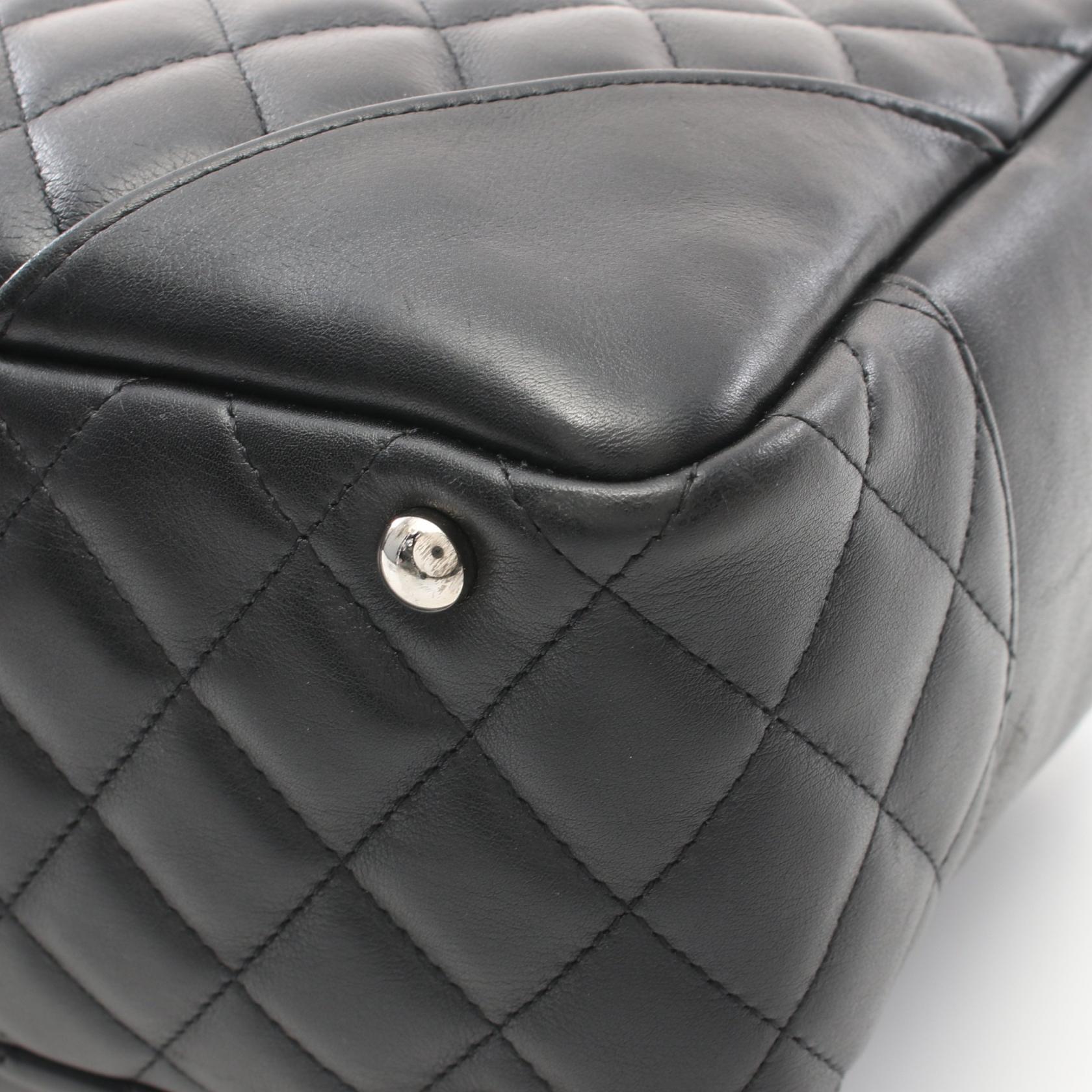 Chanel Cambon Line Leather Bowling Shoulder Bag