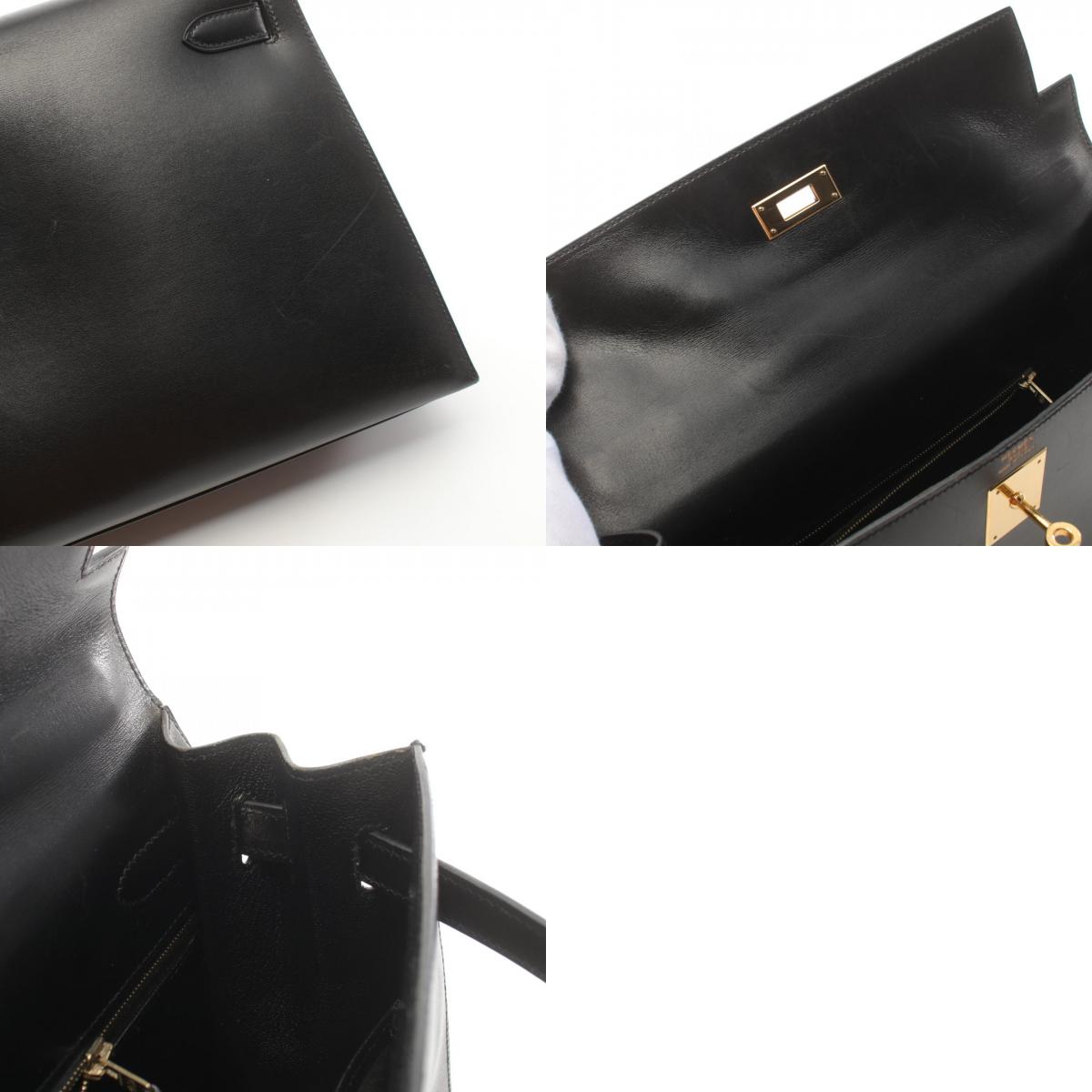 Hermes Kelly 32 Handbag Black Leather