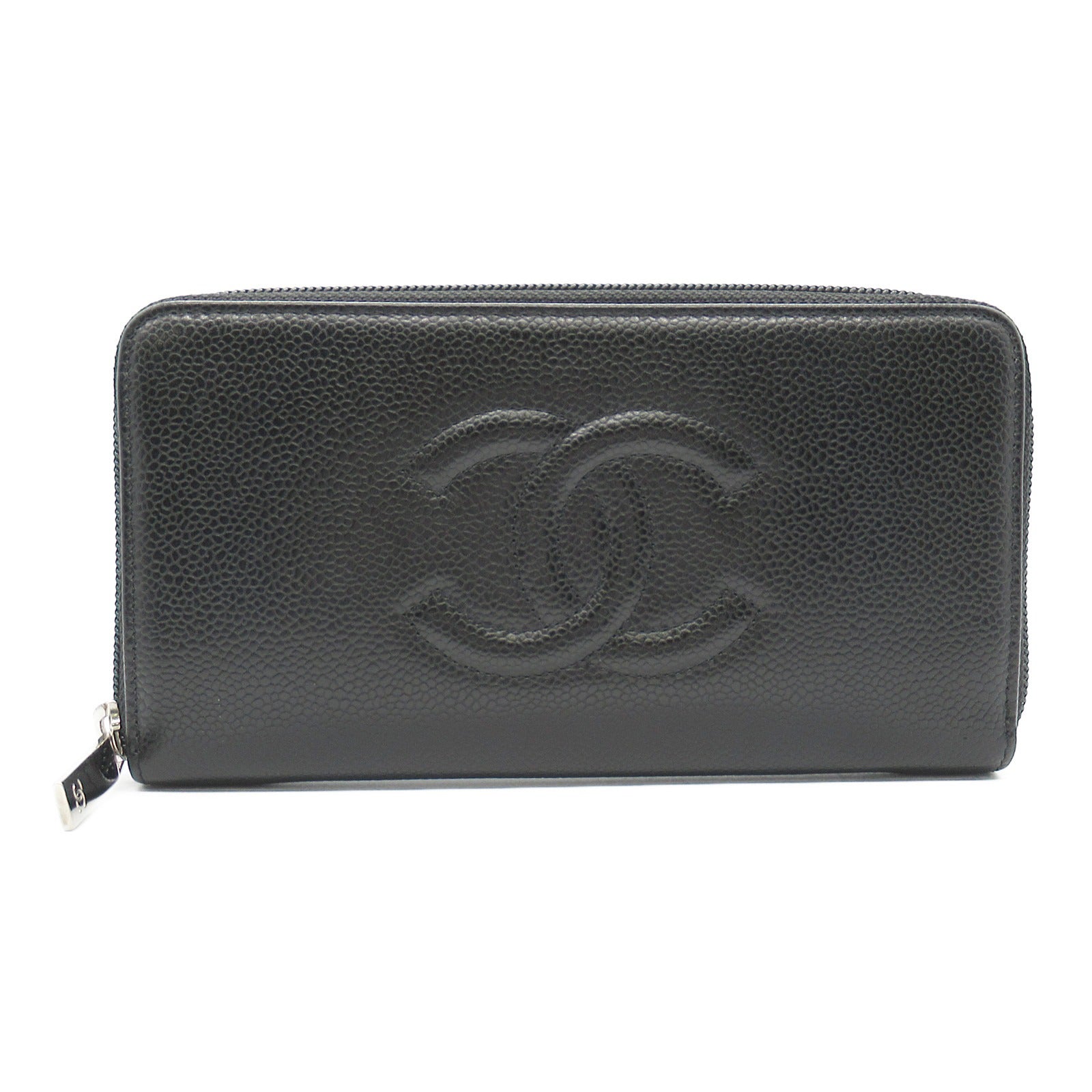 Chanel Leather Grain Calfskin Round Wallet