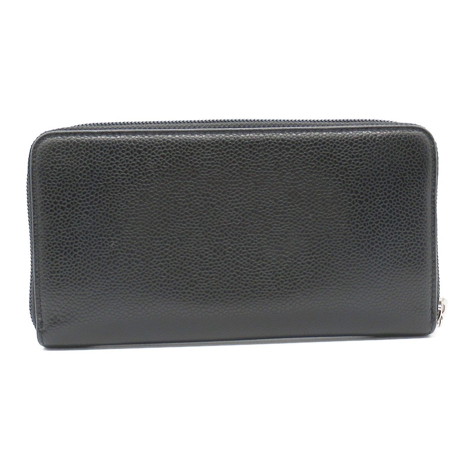 Chanel Leather Grain Calfskin Round Wallet